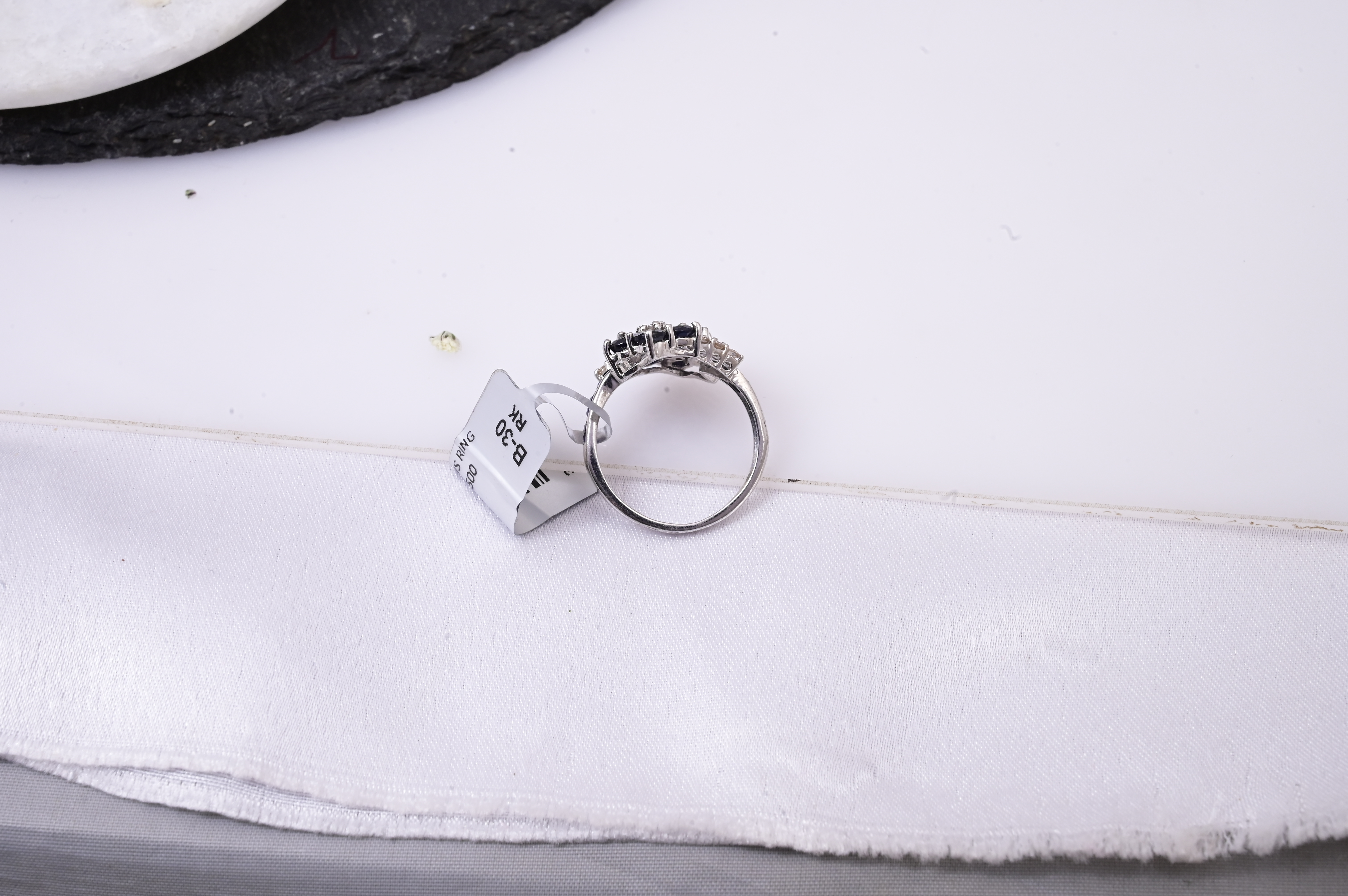 Twilight Sapphire Blossom Ring
