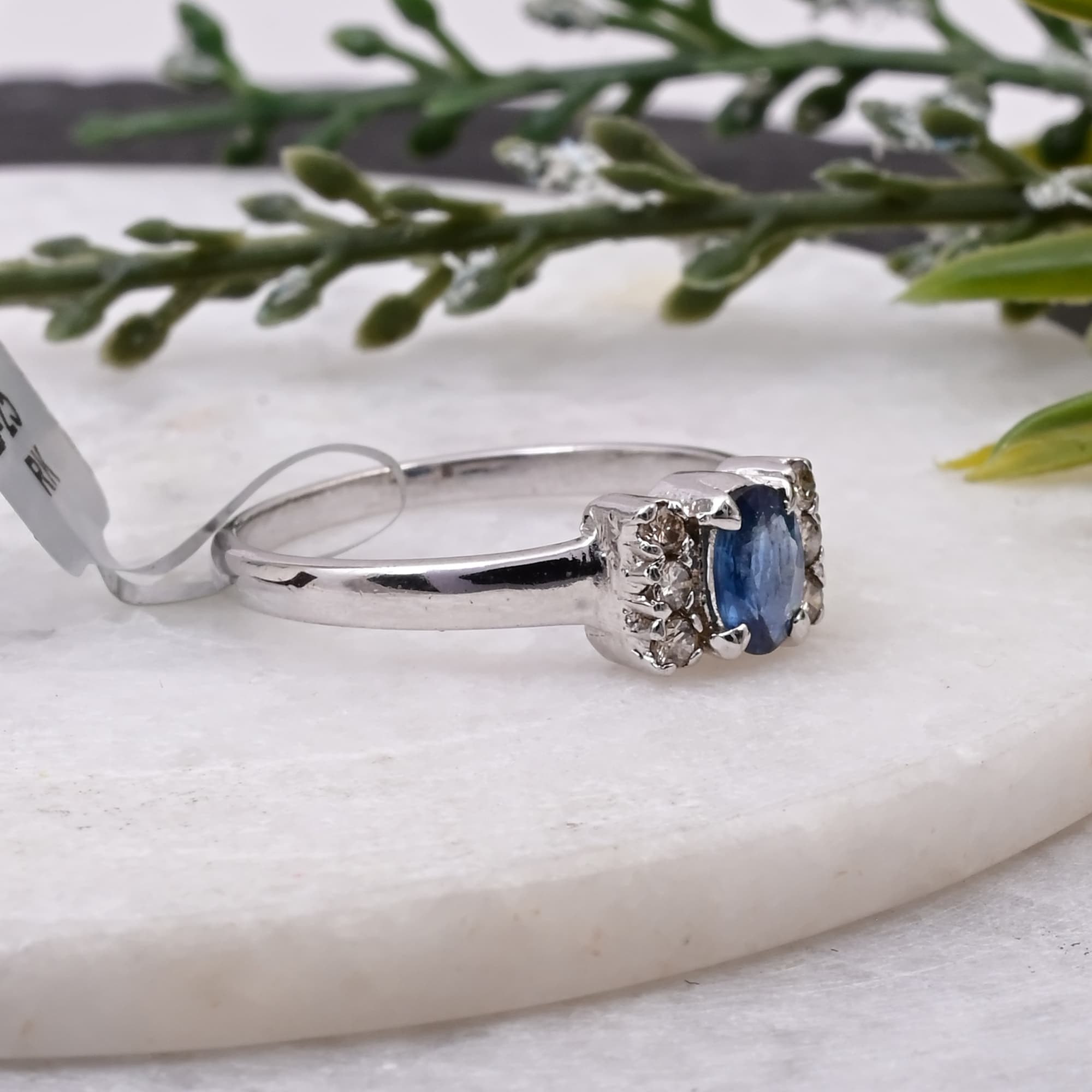 Classic Sapphire Diamond Ring alternate view