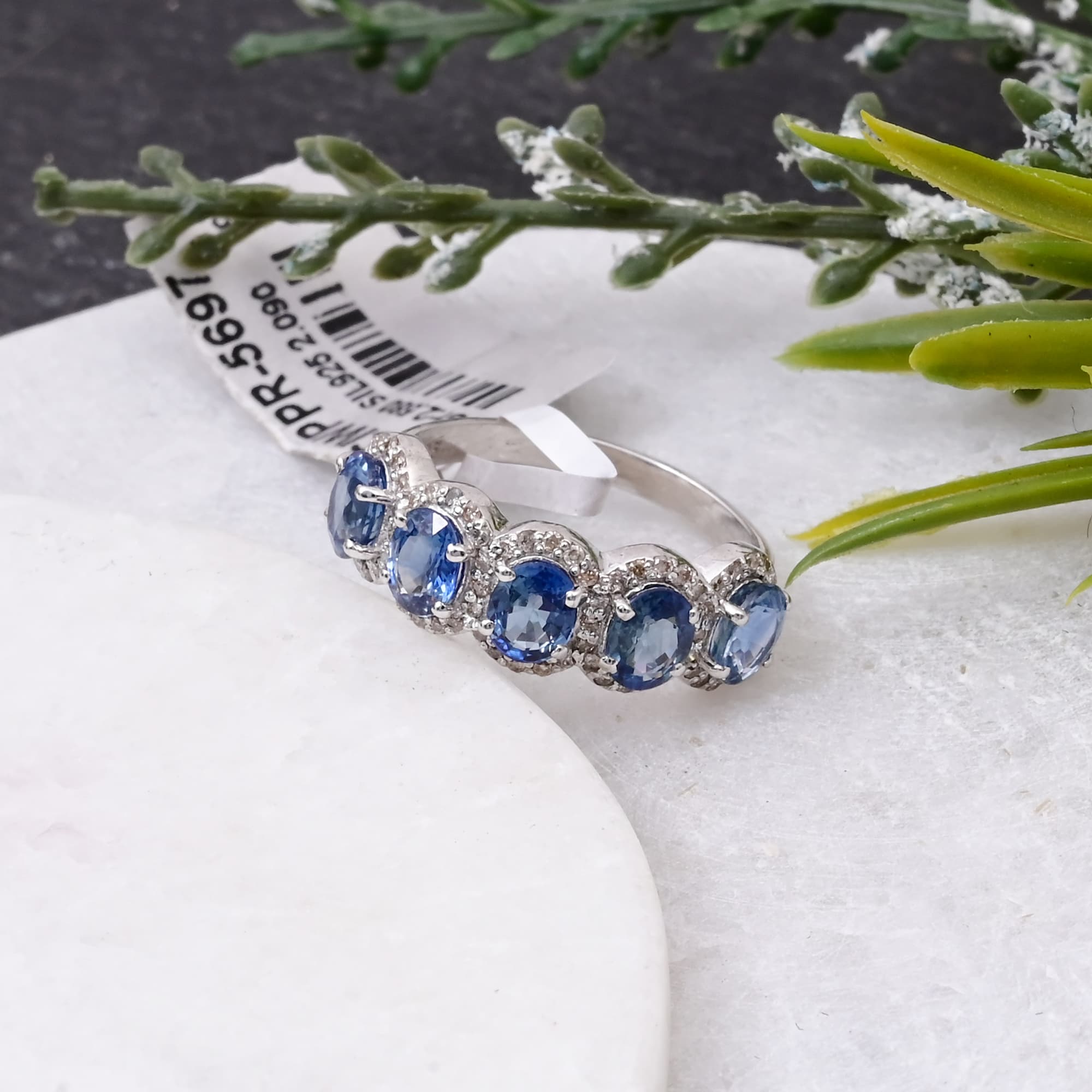 Celestial Sapphire Halo Band