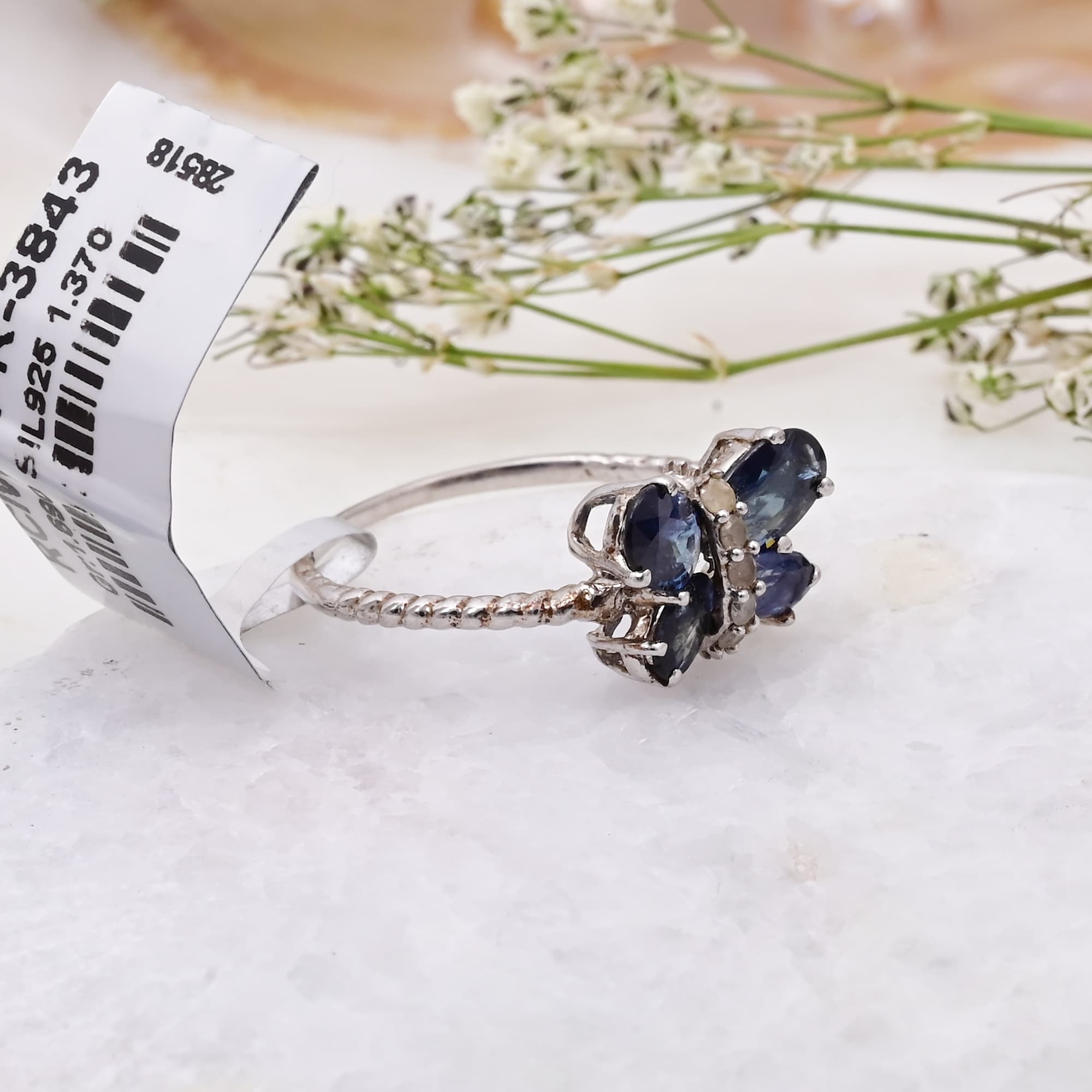 Butterfly Bloom Sapphire Ring alternate view