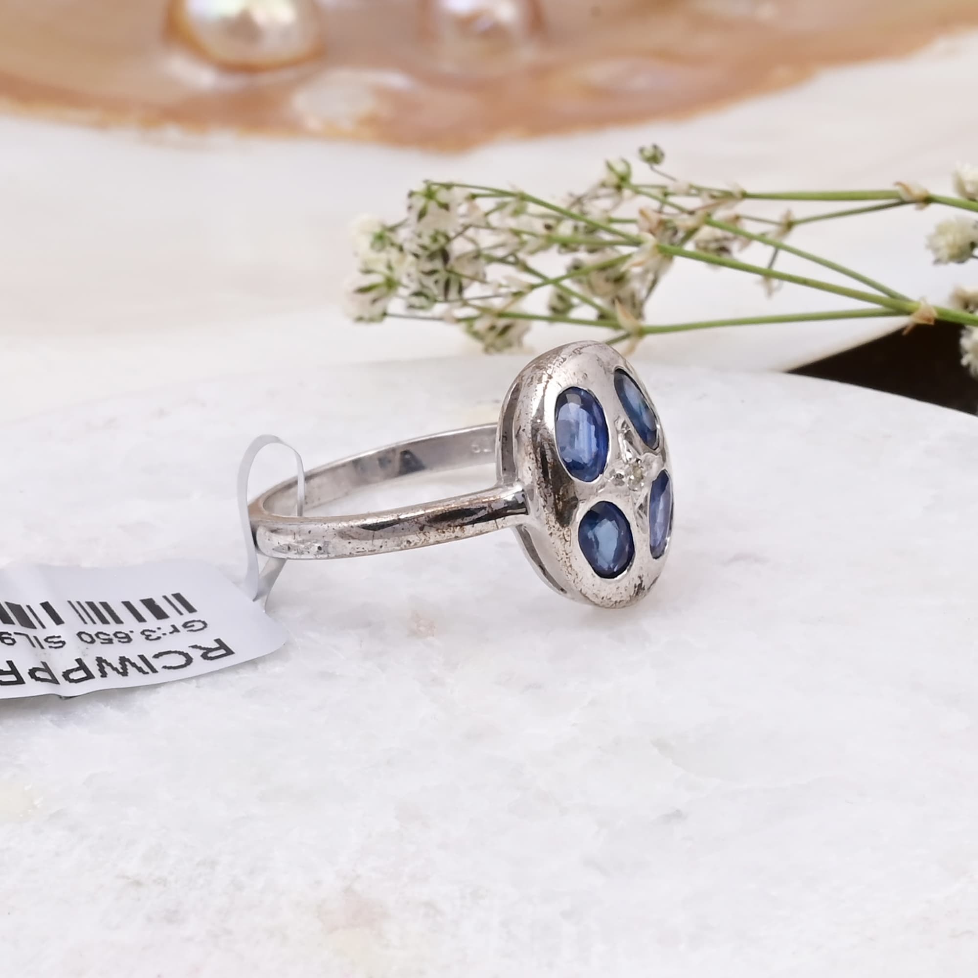 Celestial Sapphire Bloom Ring alternate view