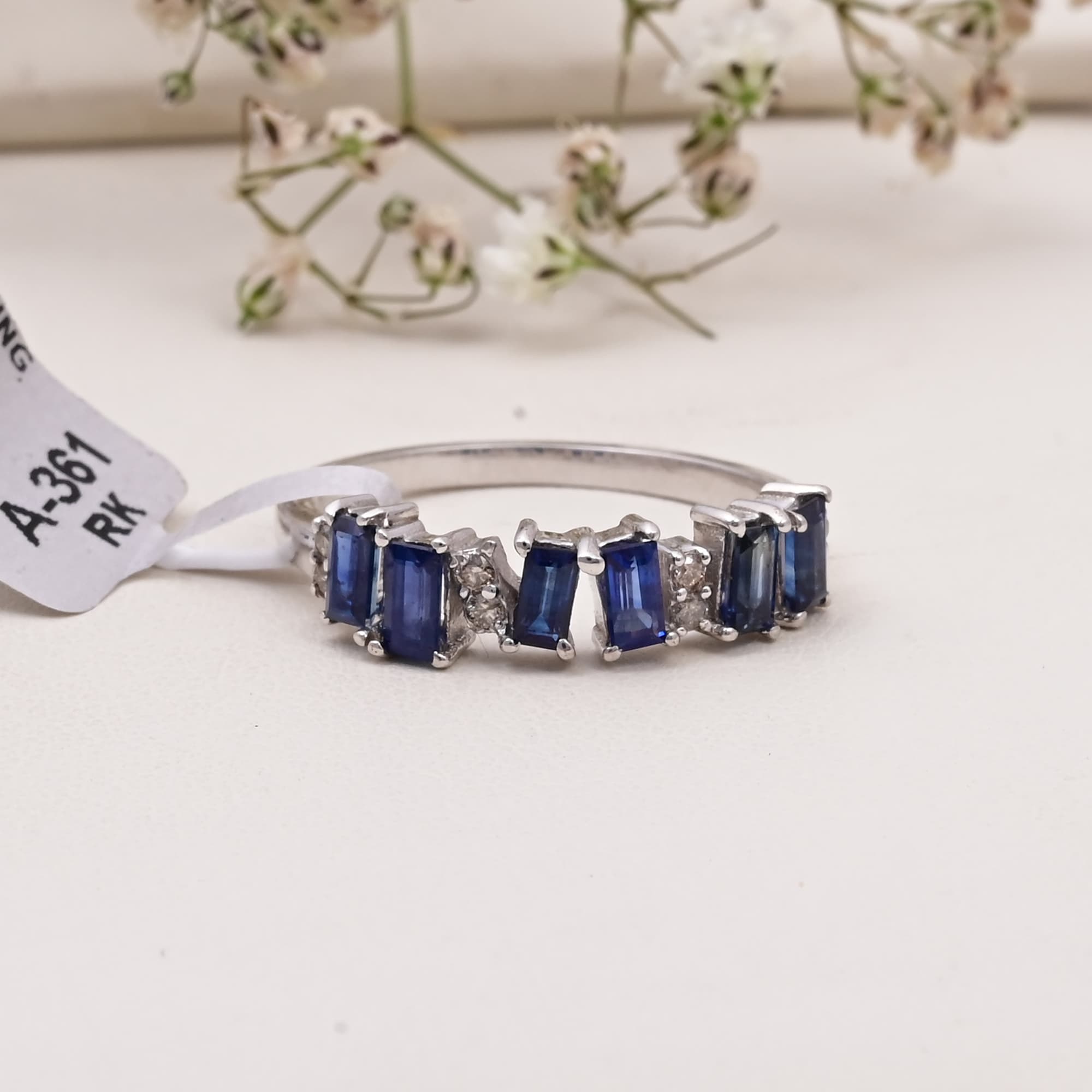 Regal Sapphire Baguette Band