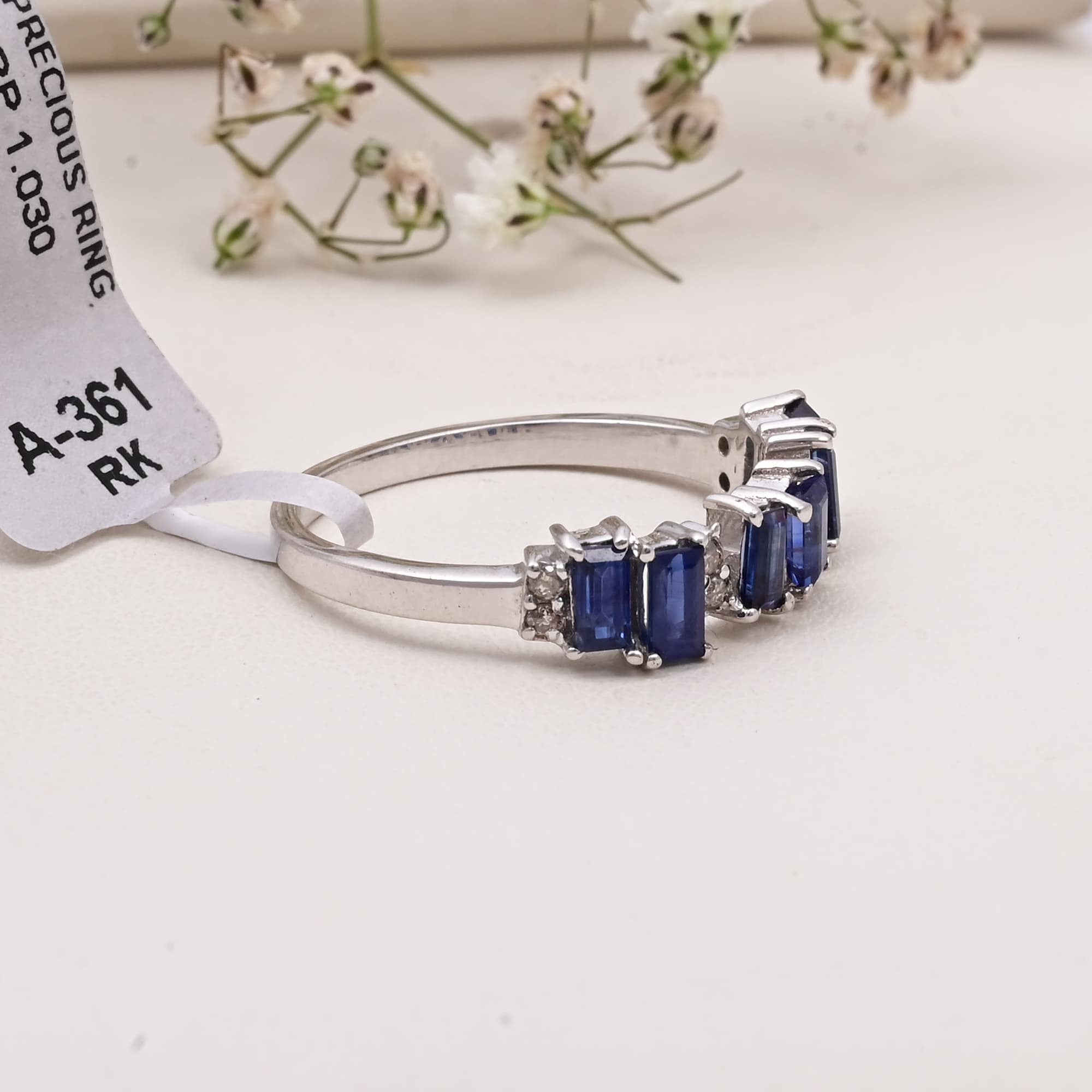 Regal Sapphire Baguette Band alternate view