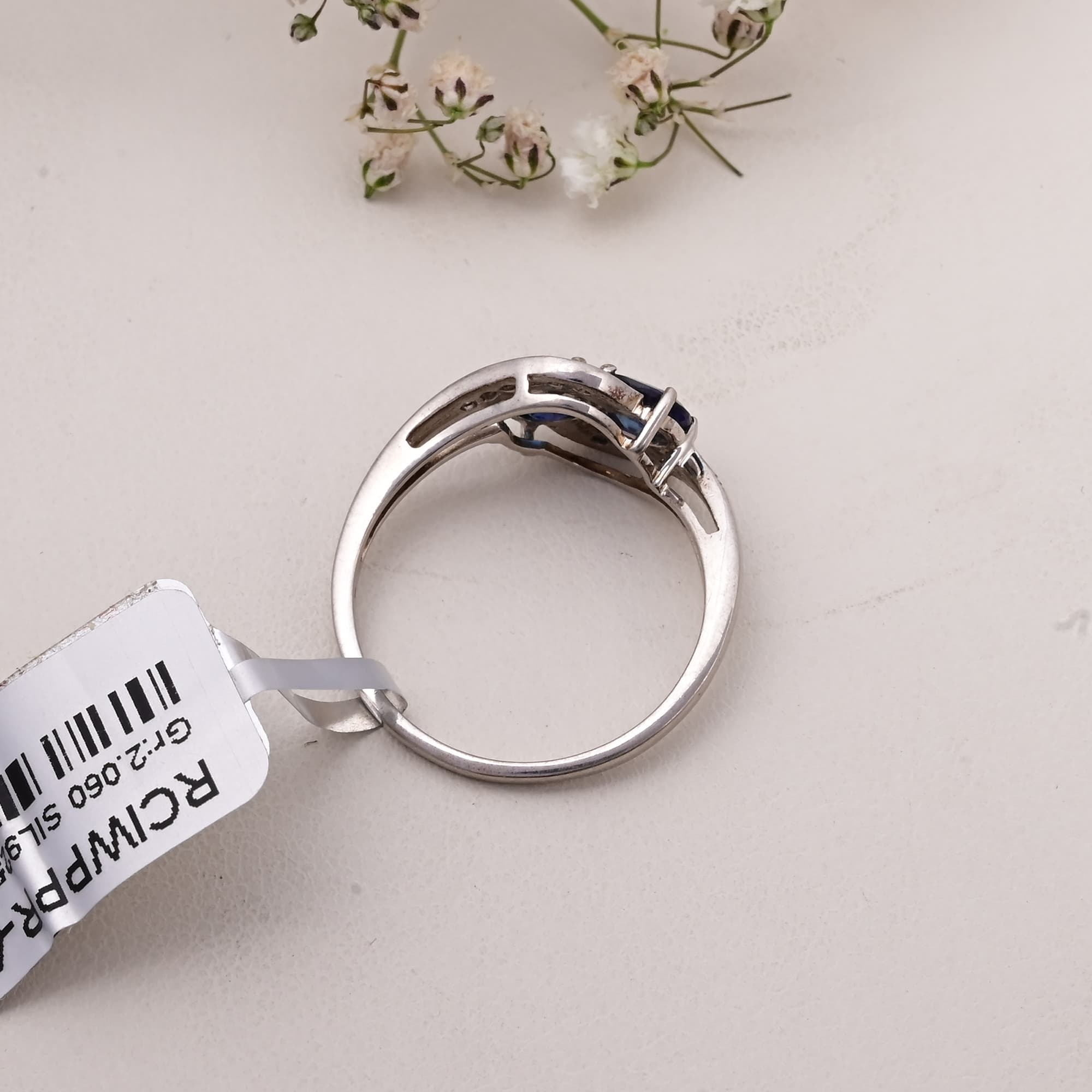 Twin Sapphire Embrace Ring