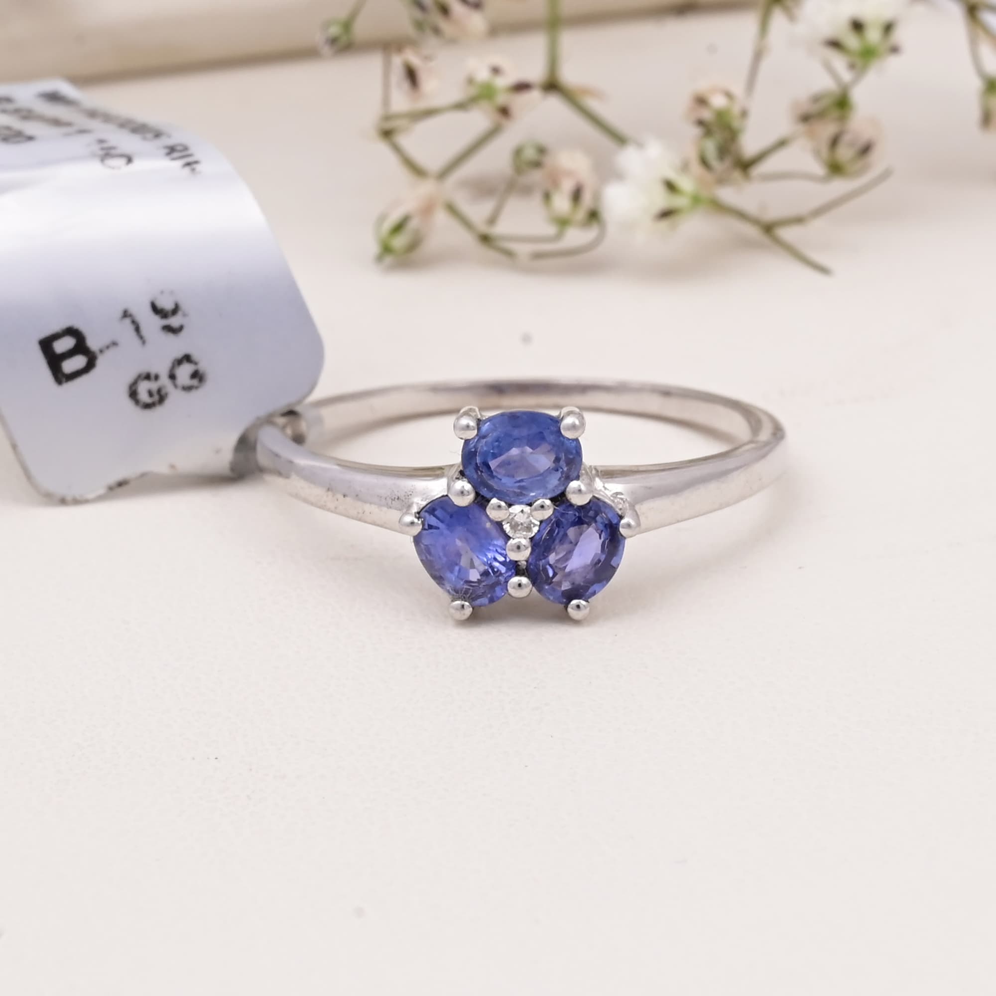 Trinity Sapphire Bloom Ring