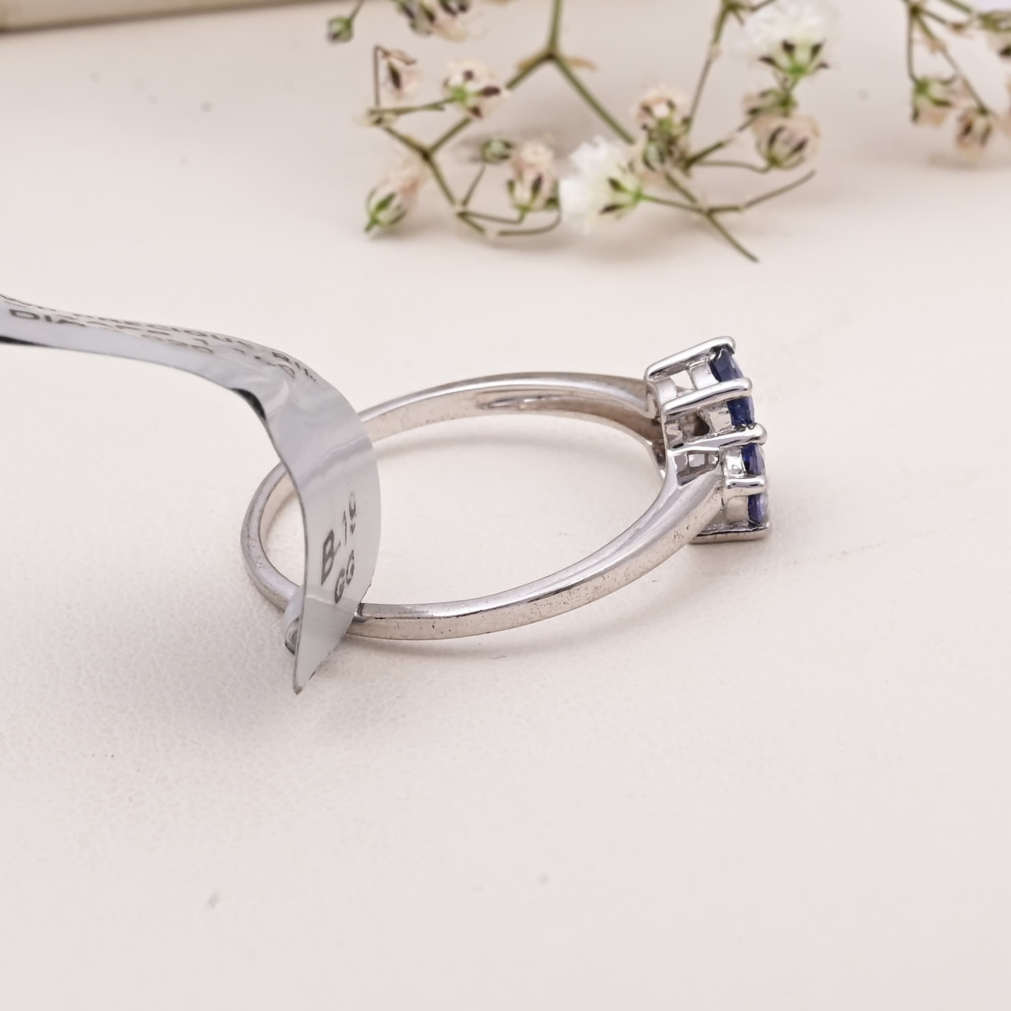 Trinity Sapphire Bloom Ring