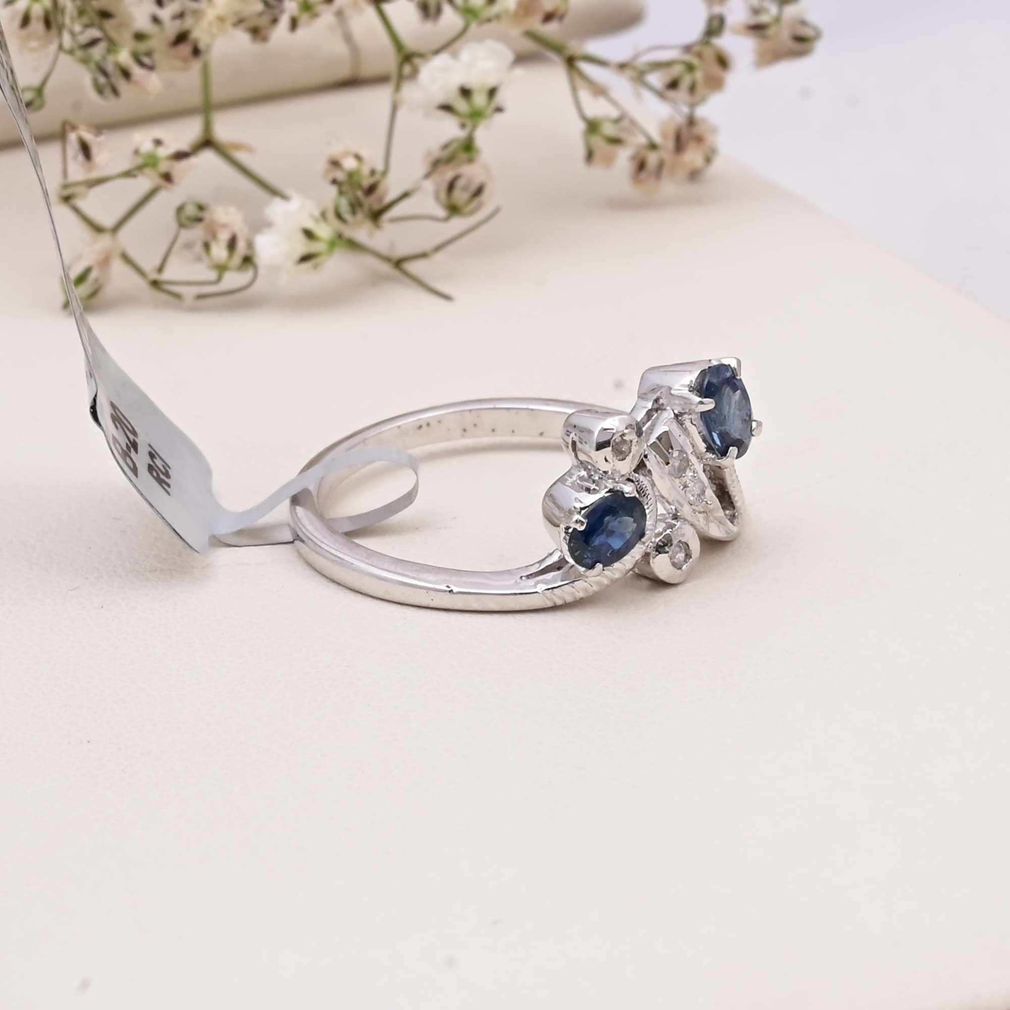 Celestial Sapphire Twist Ring alternate view