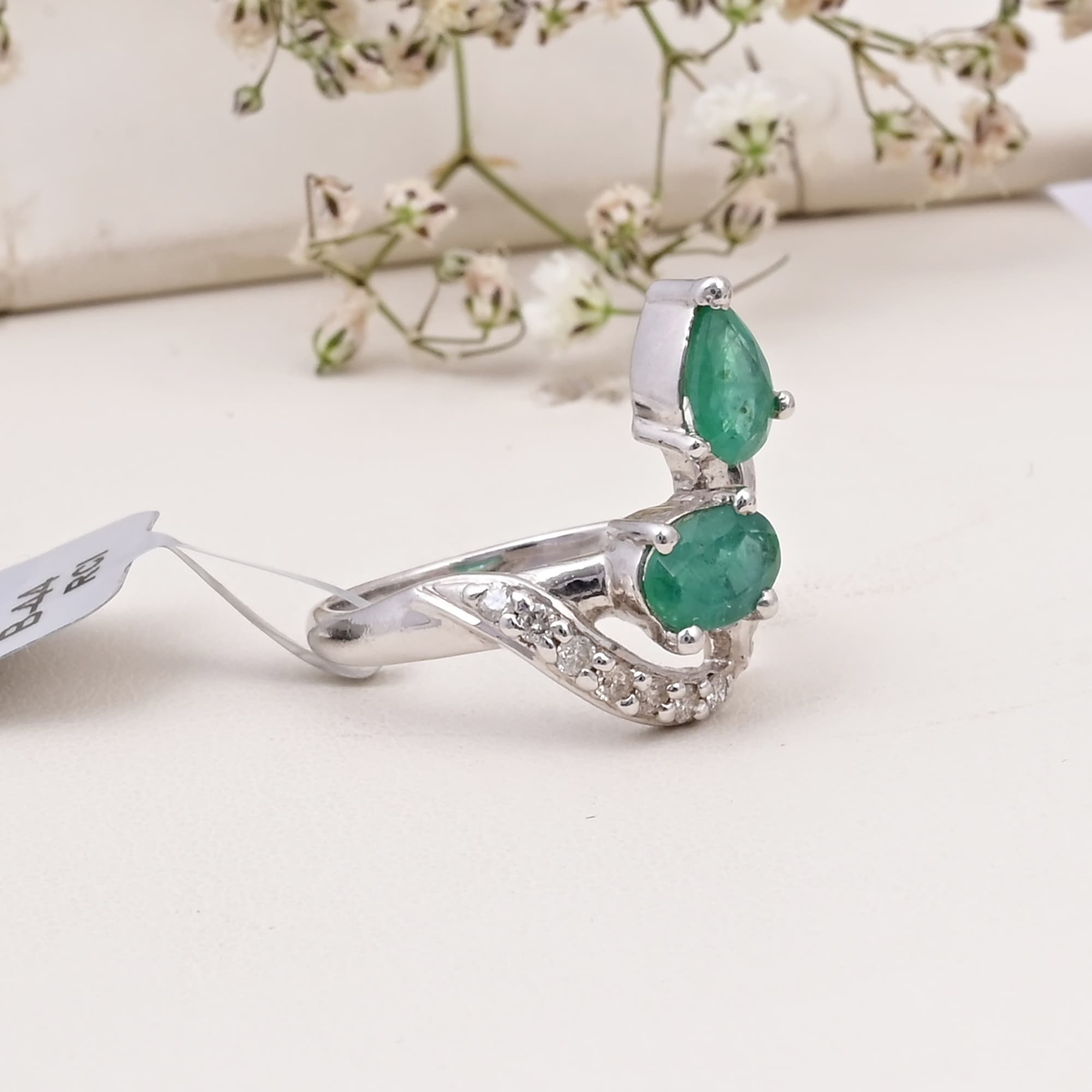 Emerald Vine Ring alternate view