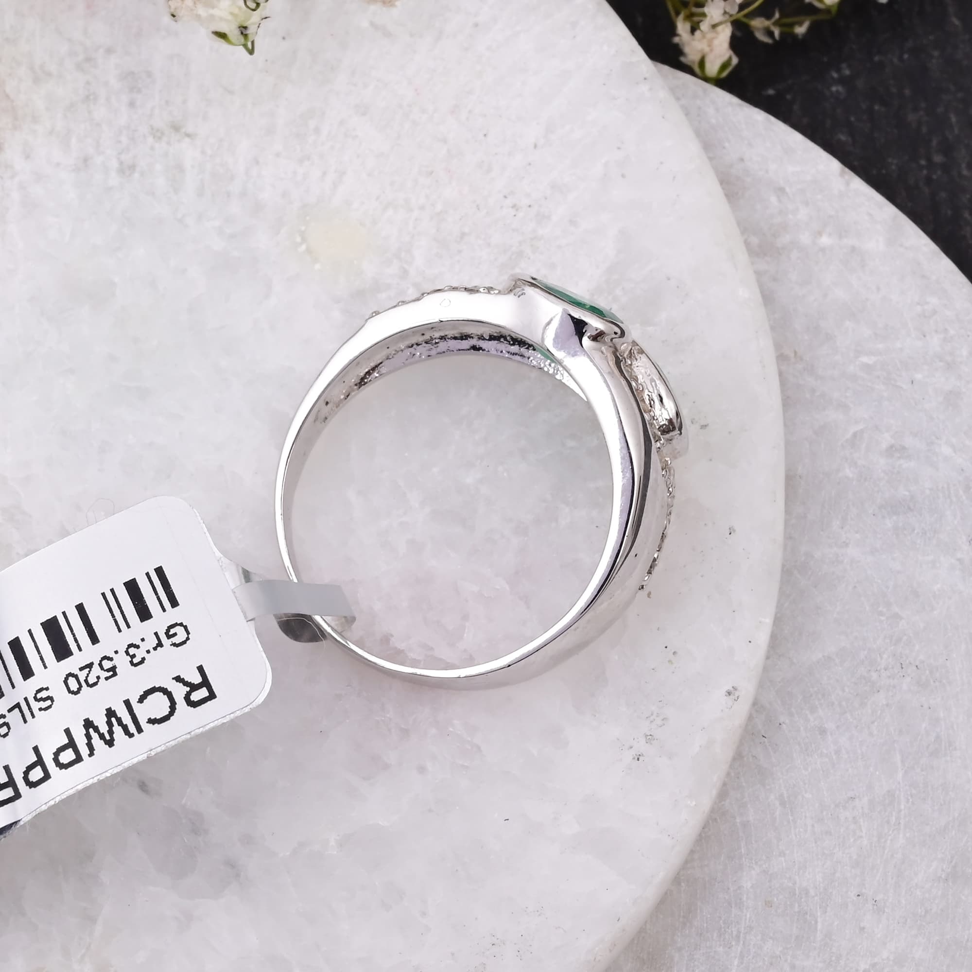 Emerald Duo Harmony Ring