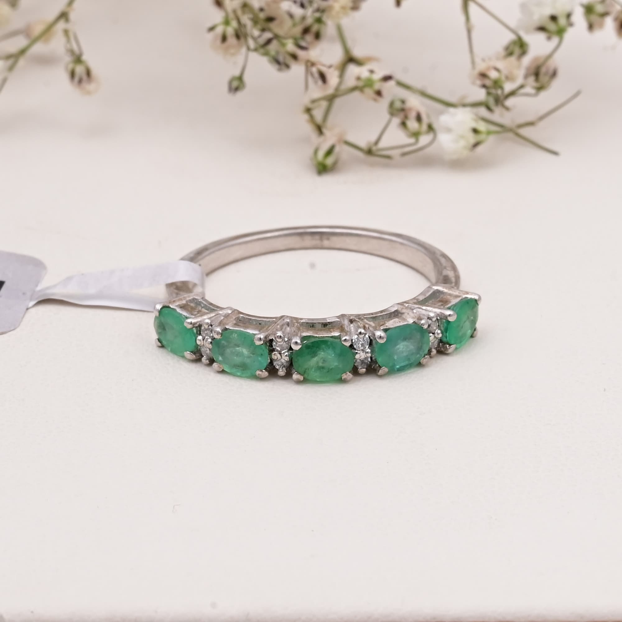 Emerald Eternity Band Ring