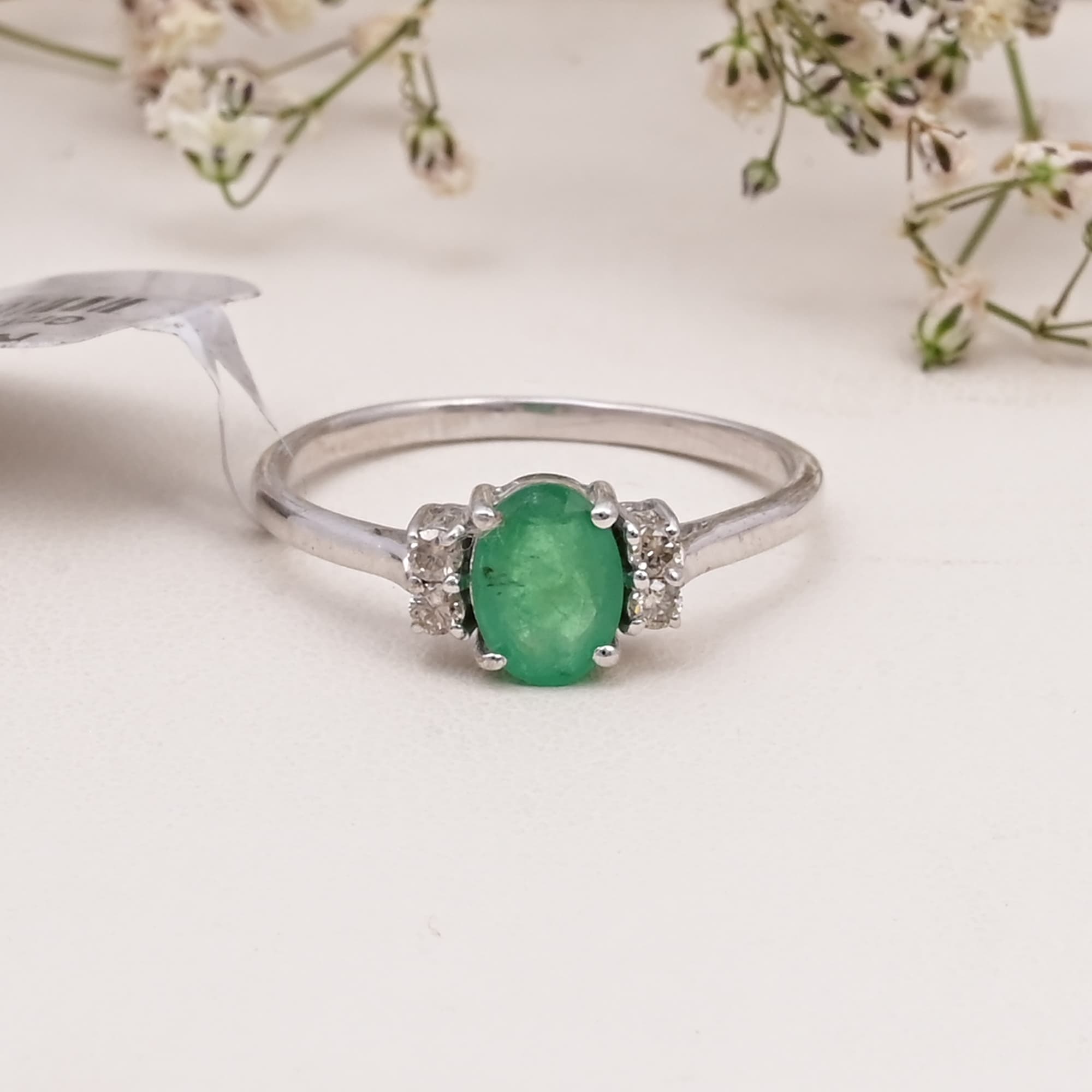 Emerald Grace Solitaire Ring