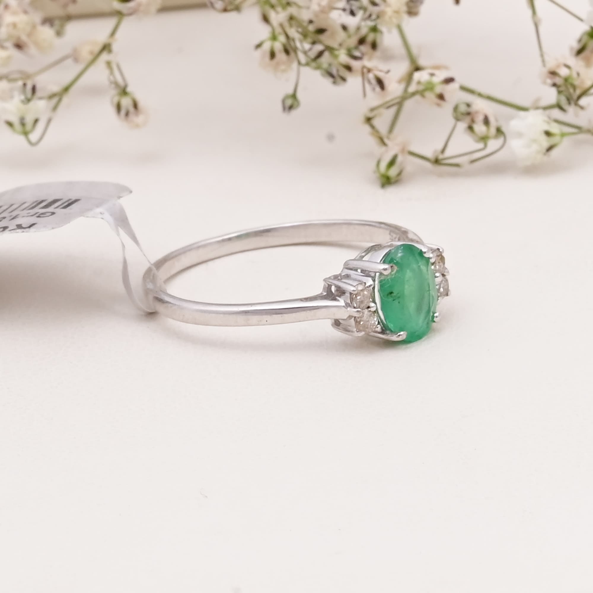 Emerald Grace Solitaire Ring alternate view