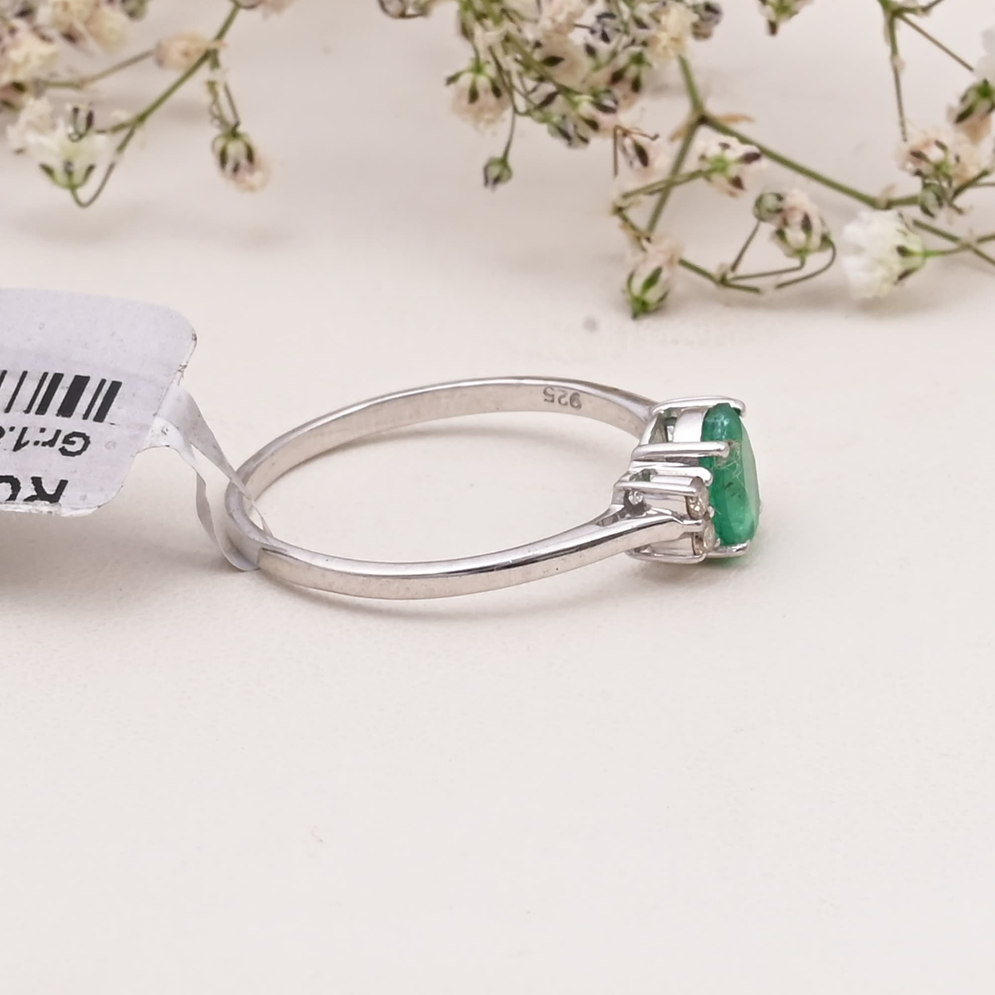 Emerald Grace Solitaire Ring