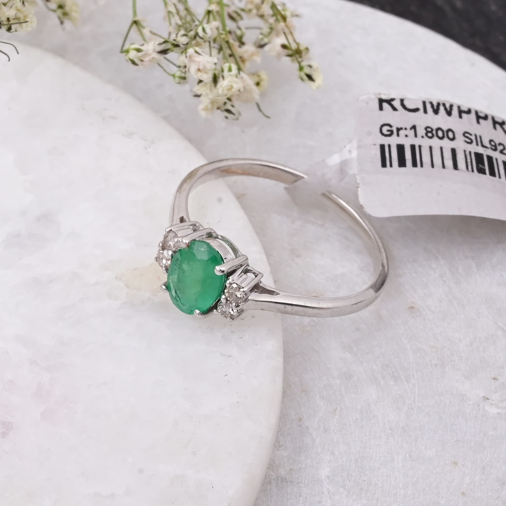 Emerald Grace Solitaire Ring