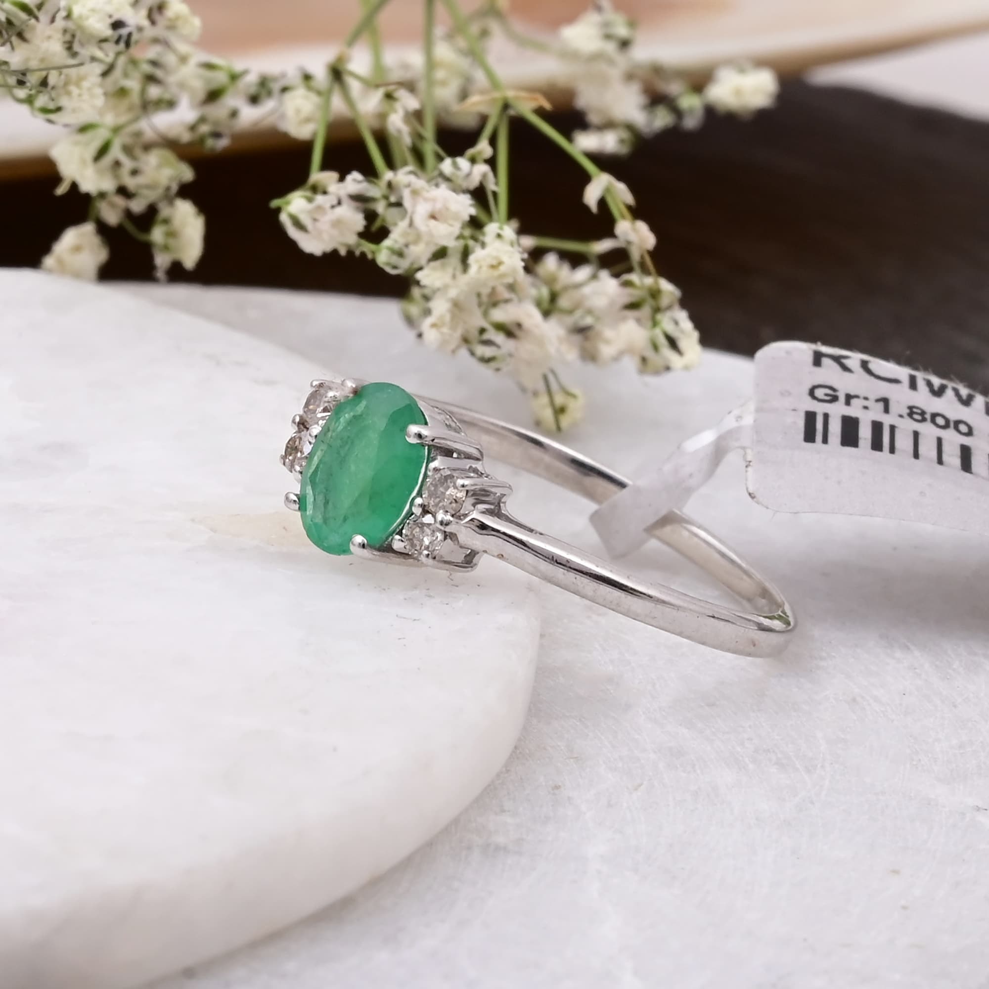 Emerald Grace Solitaire Ring