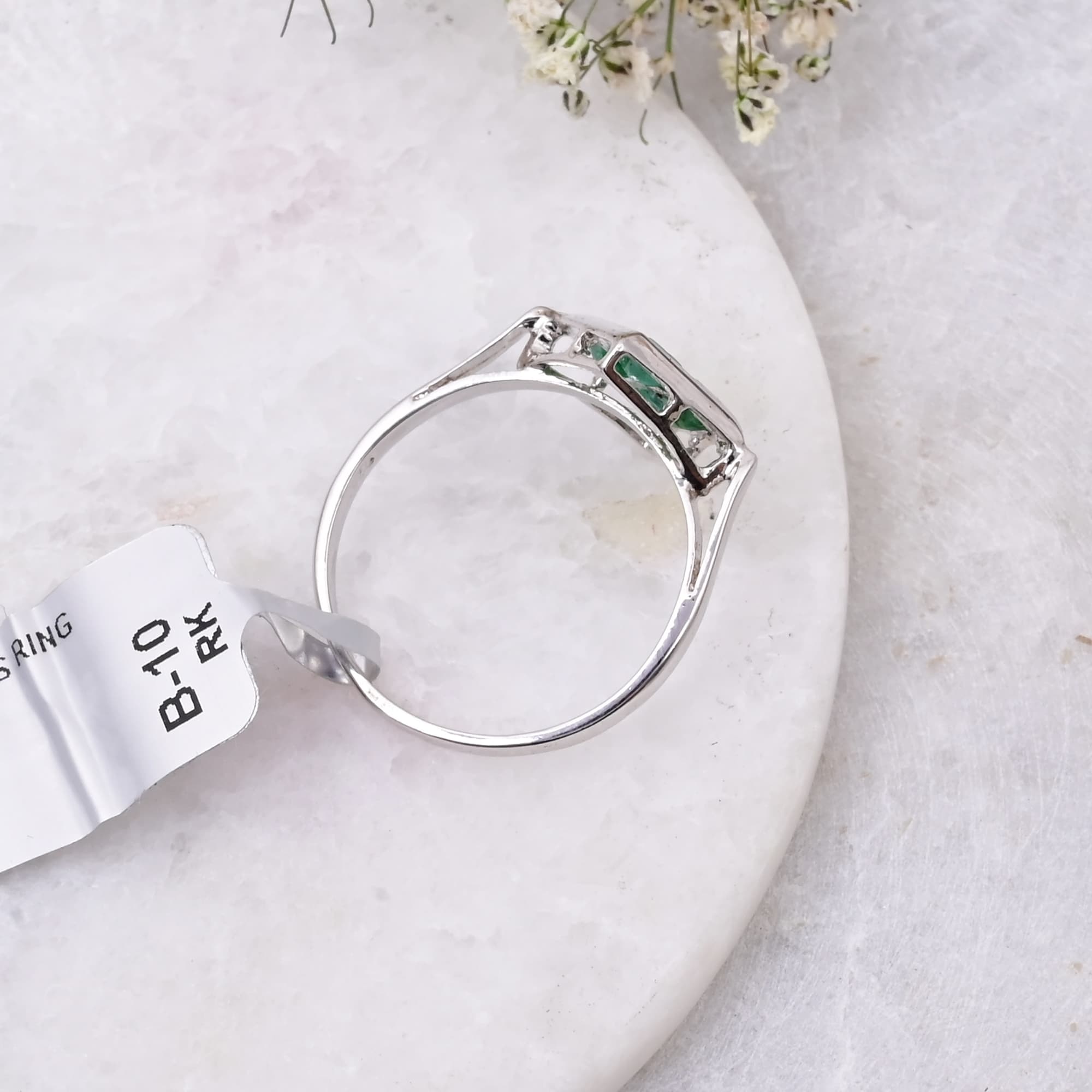Emerald Mosaic Signet Ring