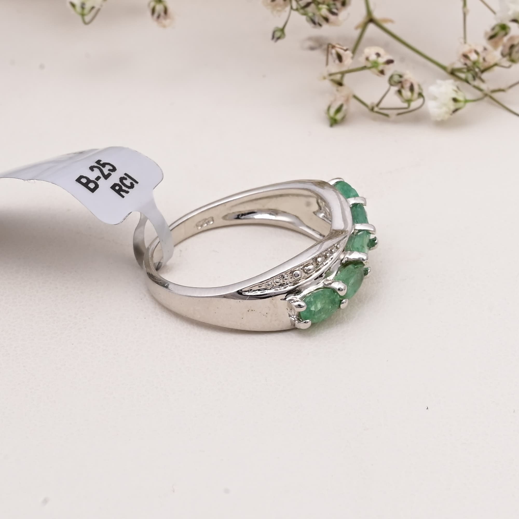 Emerald Cascade Ring alternate view