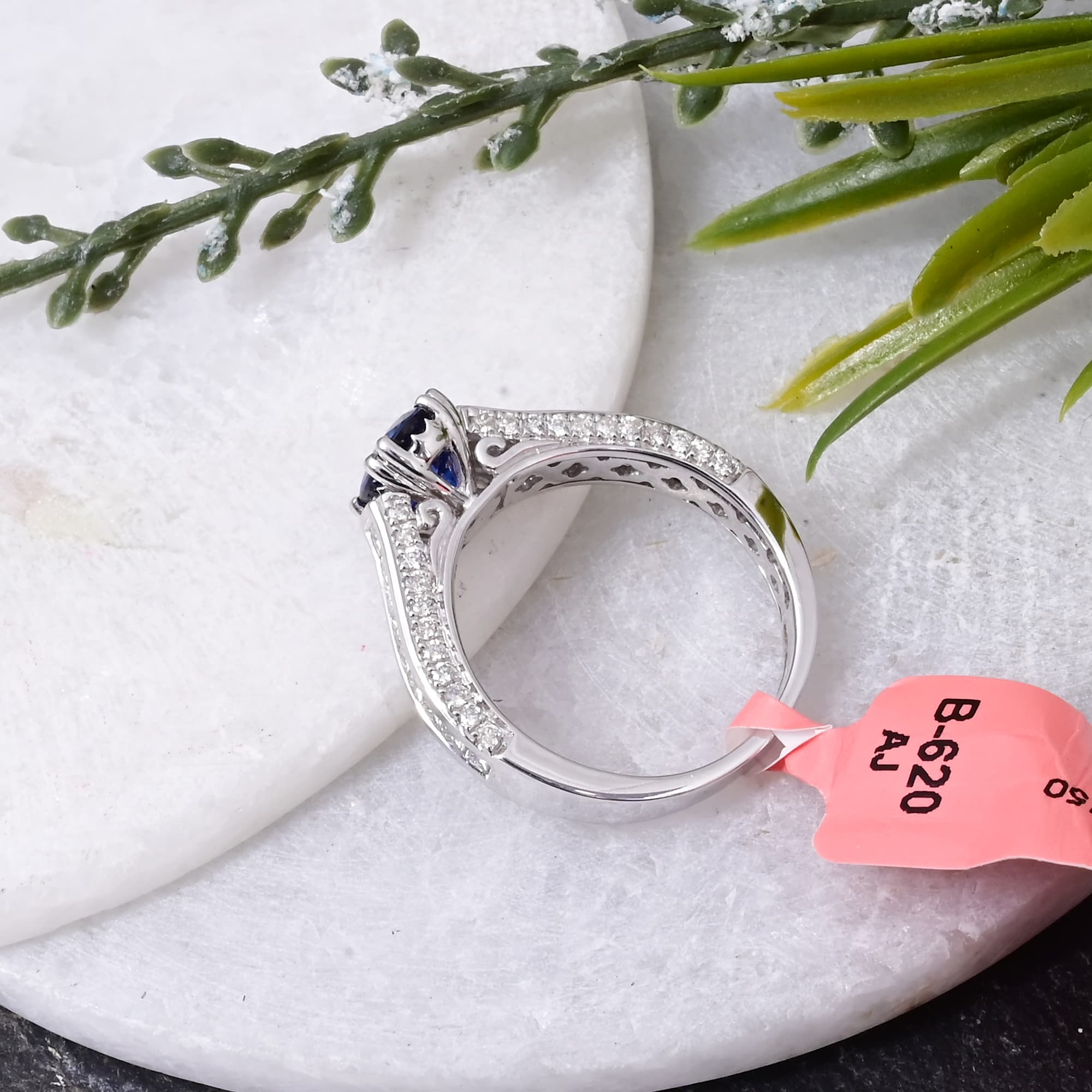 Regal Sapphire Diamond Ring