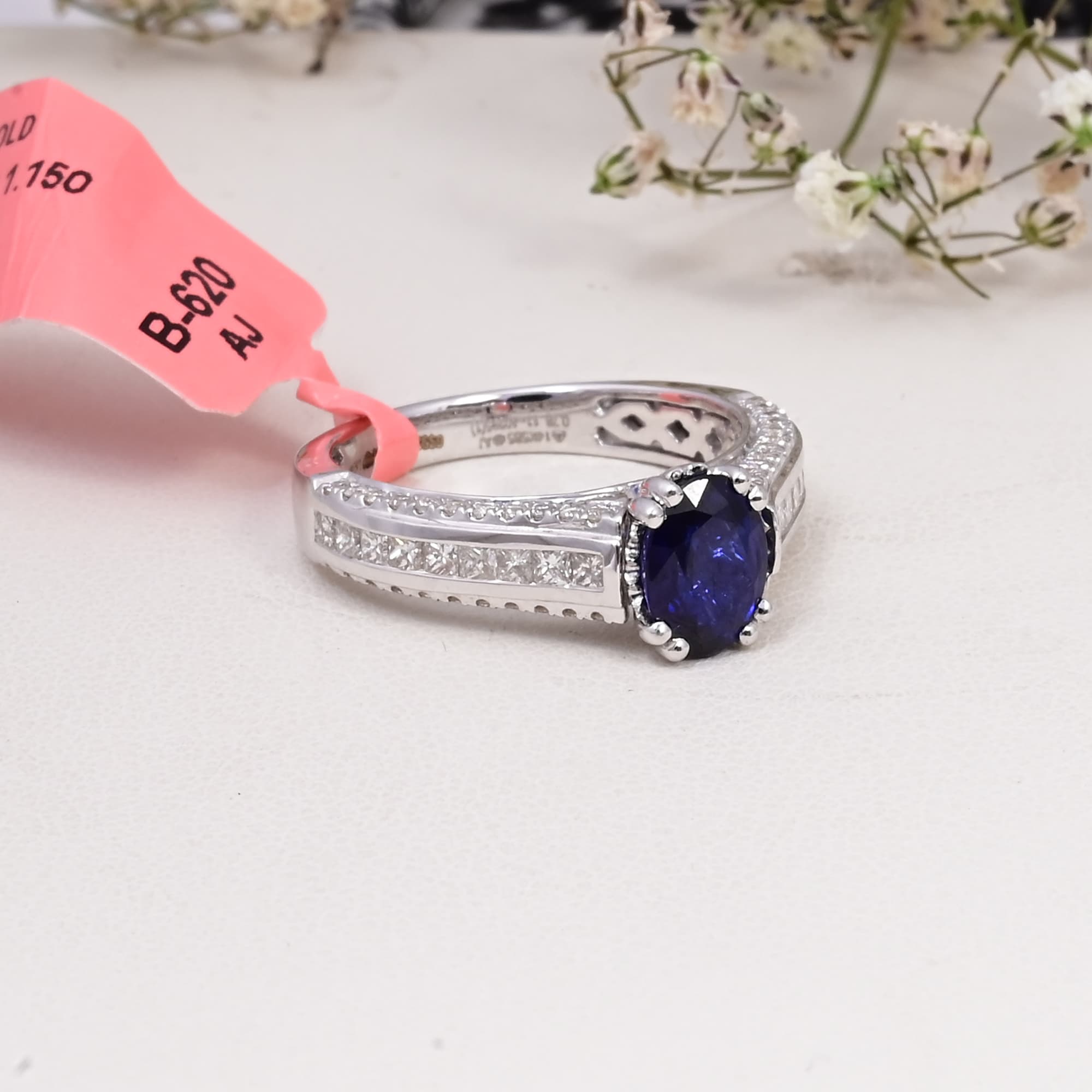 Regal Sapphire Diamond Ring