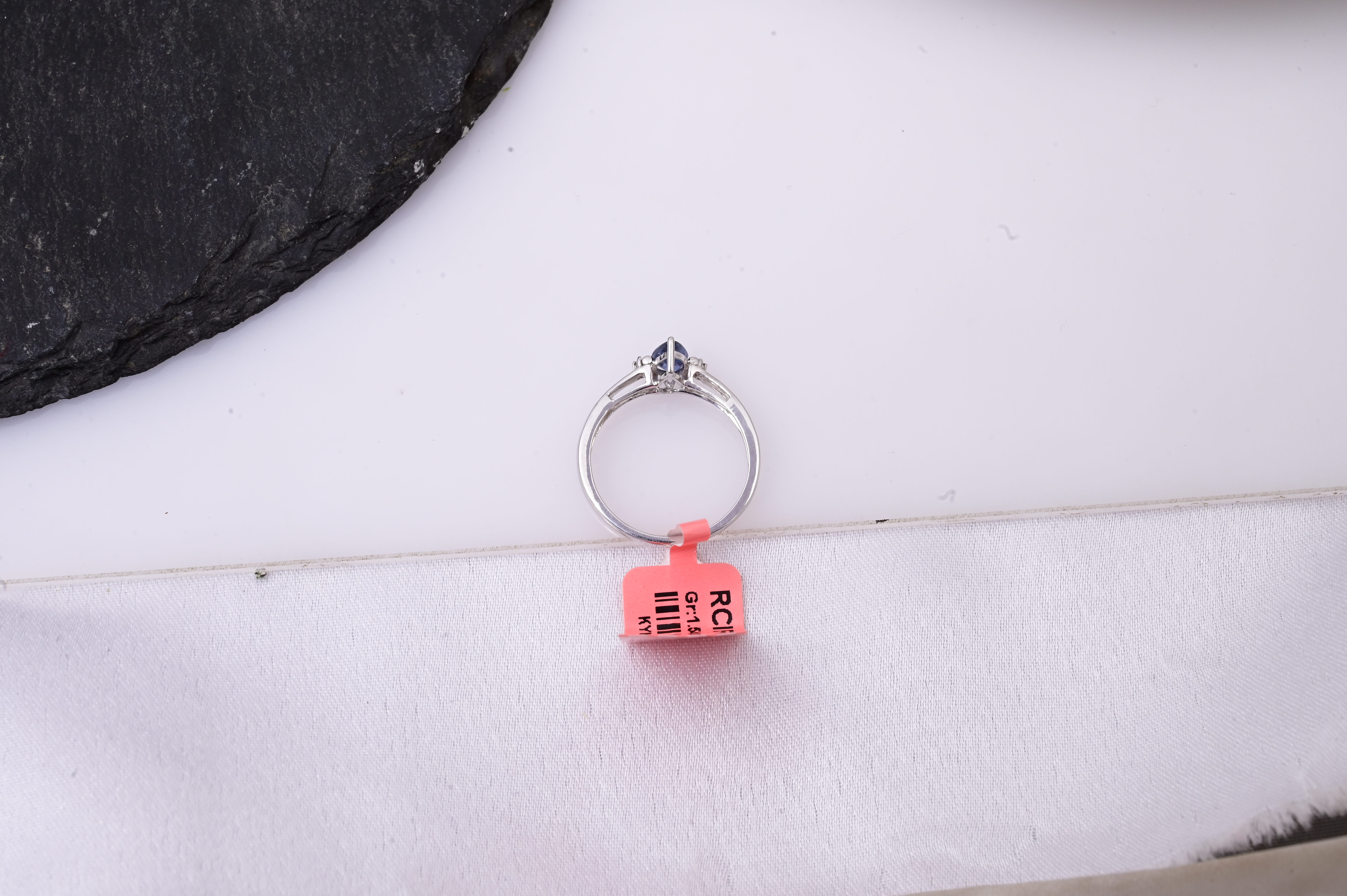 Azure Teardrop Sapphire Ring
