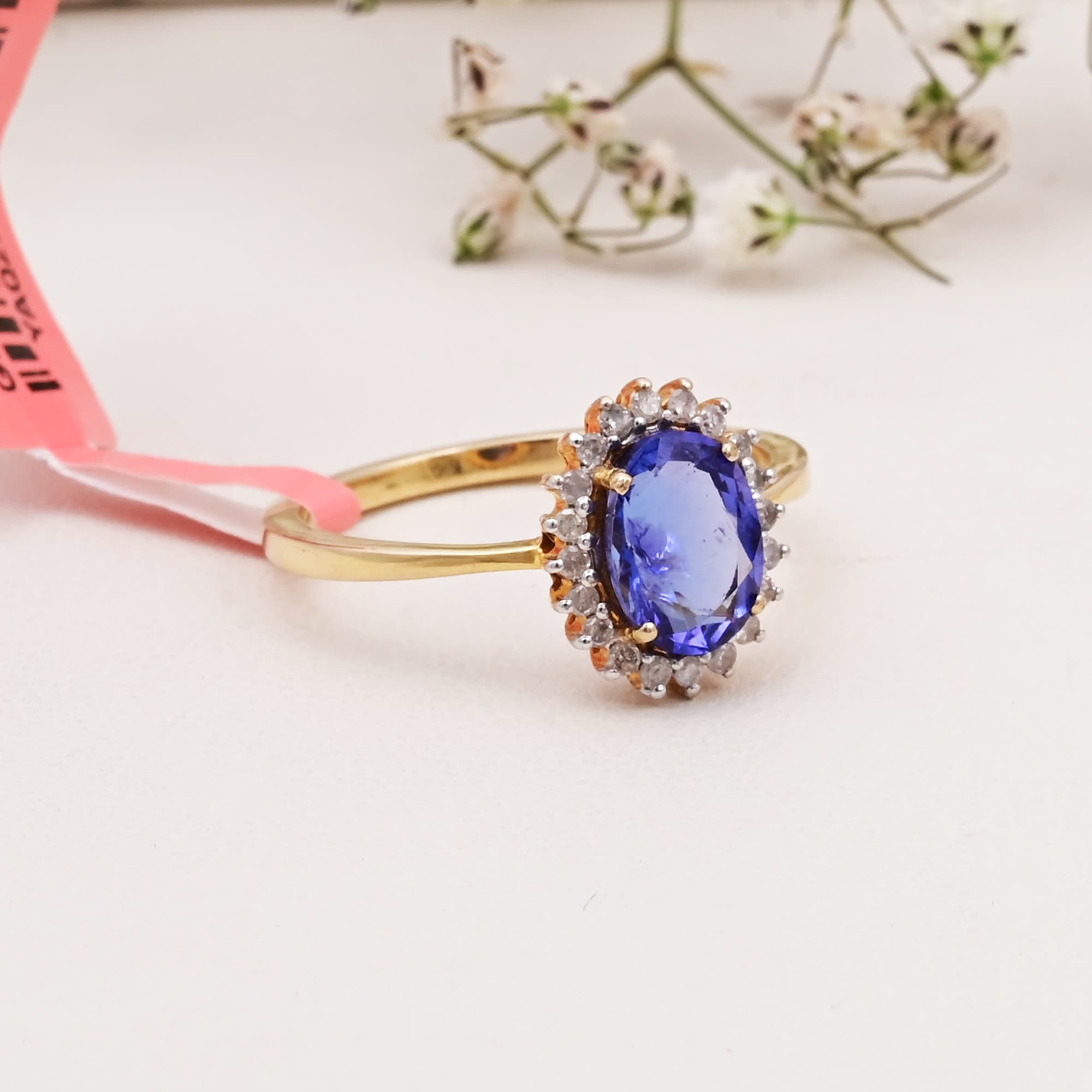 Royal Halo Tanzanite Ring alternate view