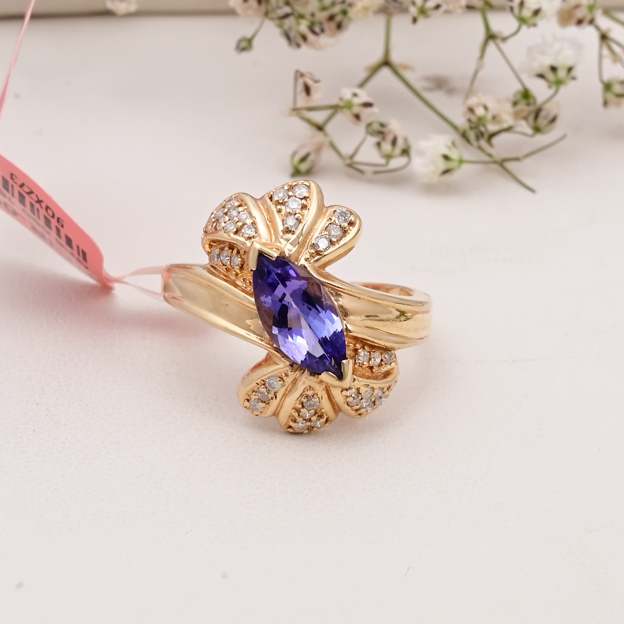 Regal Bloom Tanzanite Ring