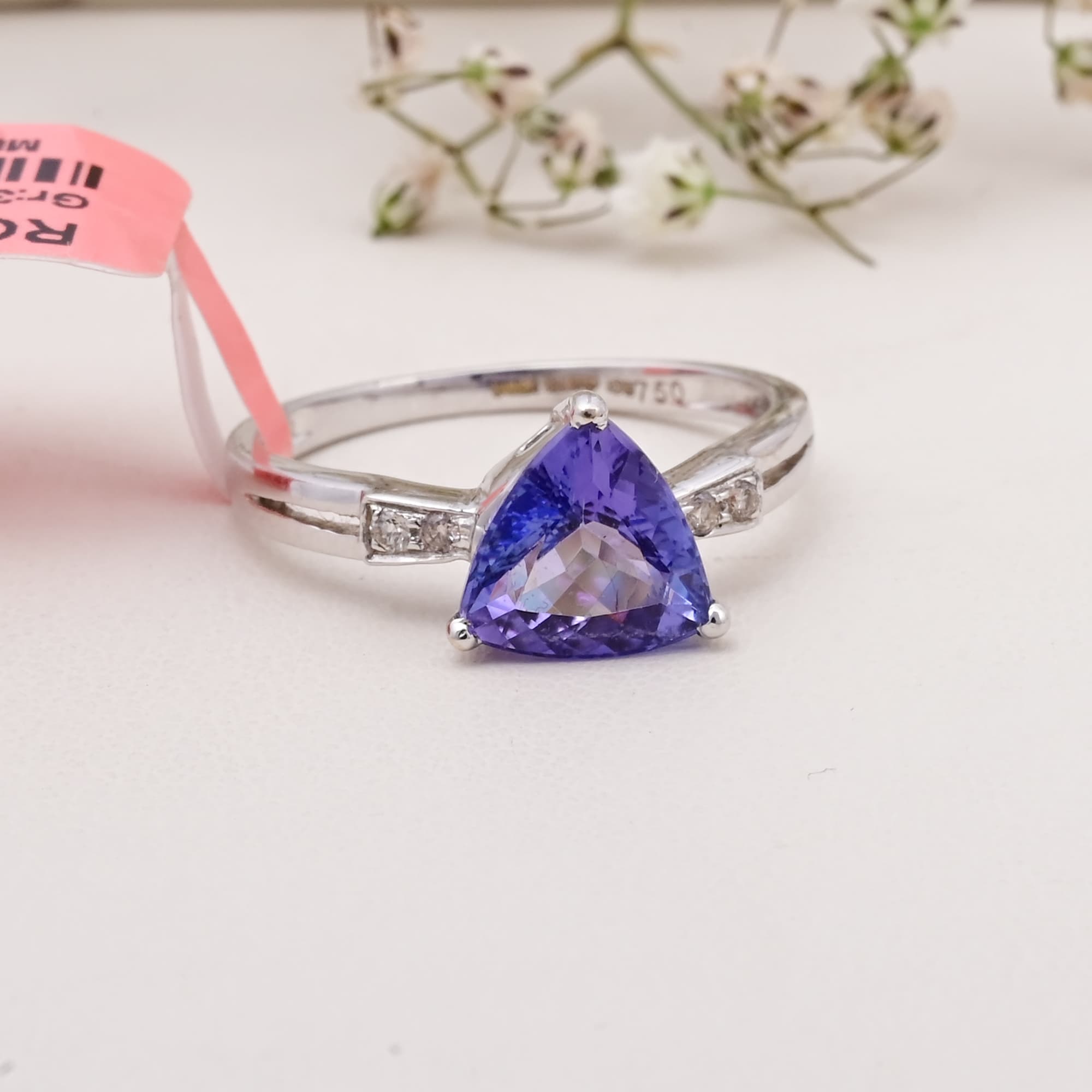 Trinity Tanzanite Solitaire Ring