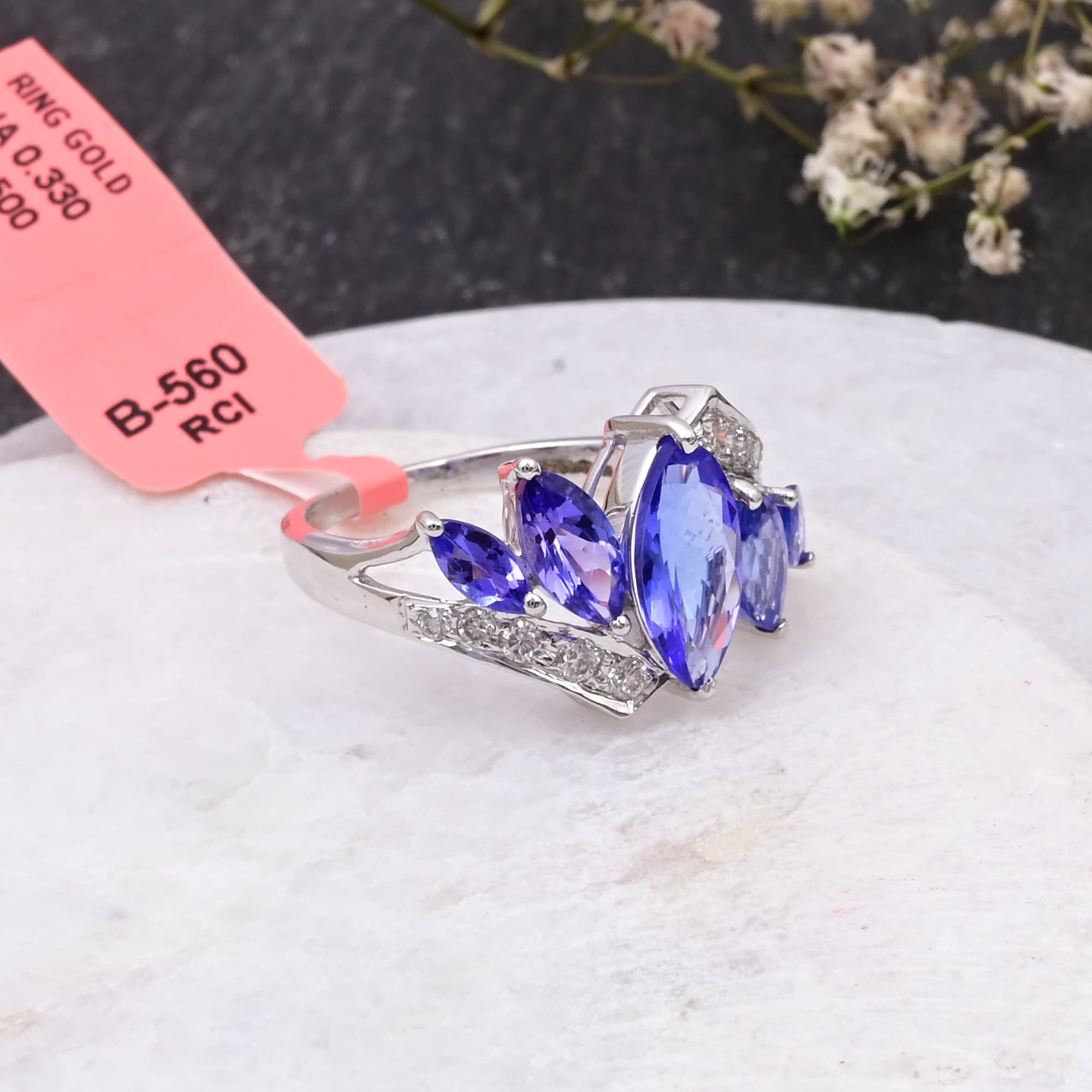 Majestic Bloom Tanzanite Ring