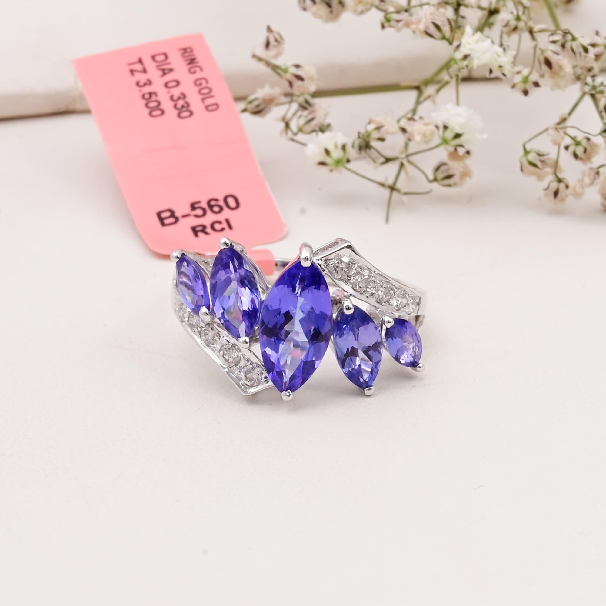 Majestic Bloom Tanzanite Ring