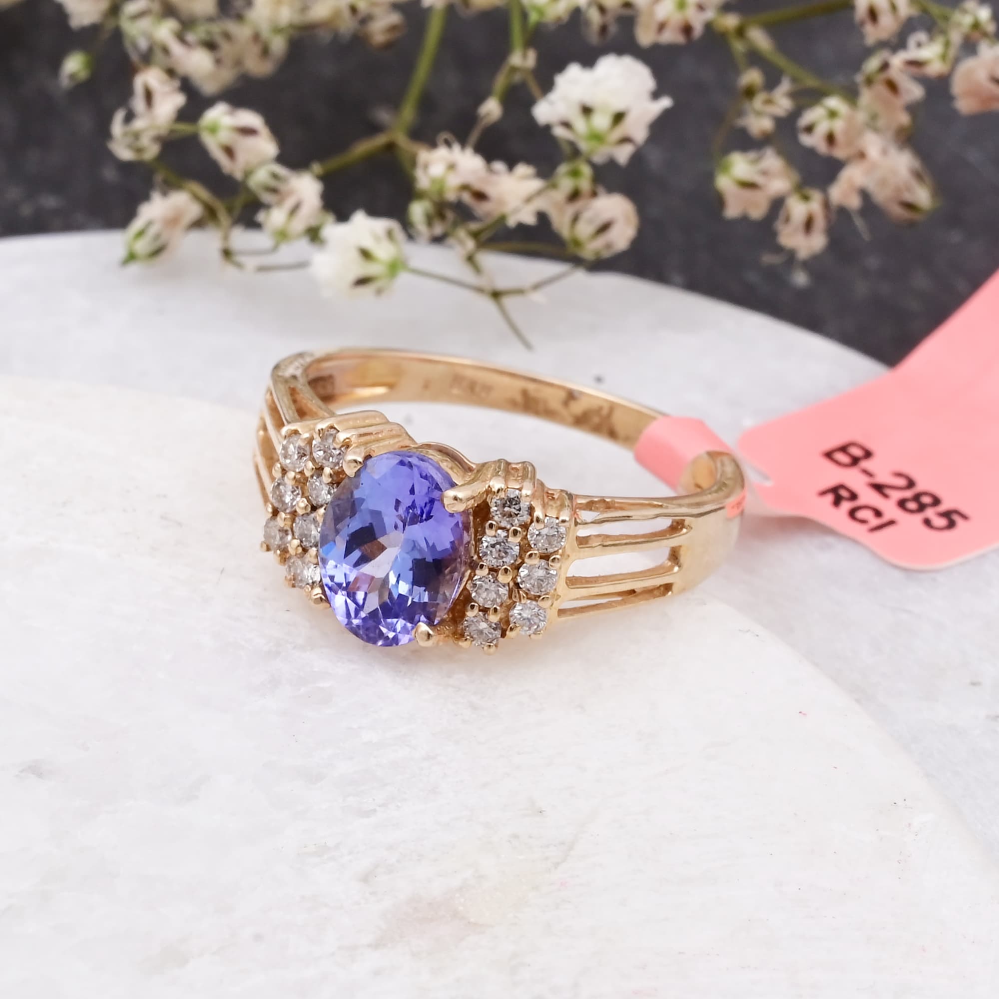 Royal Radiance Tanzanite Diamond Ring