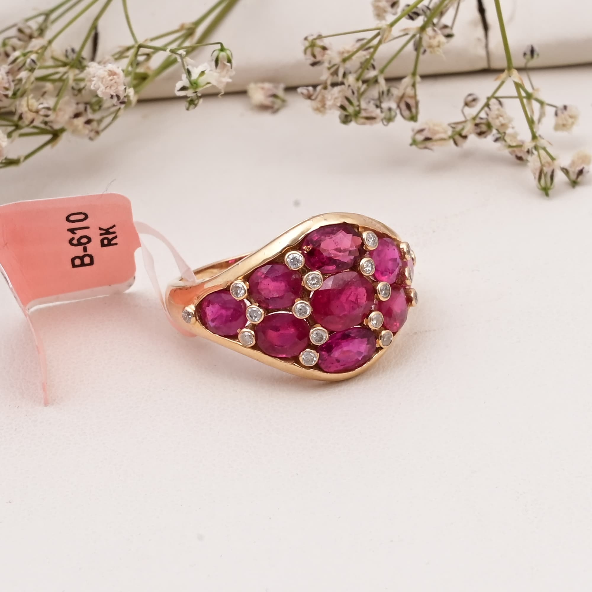 Royal Ruby Constellation Ring alternate view