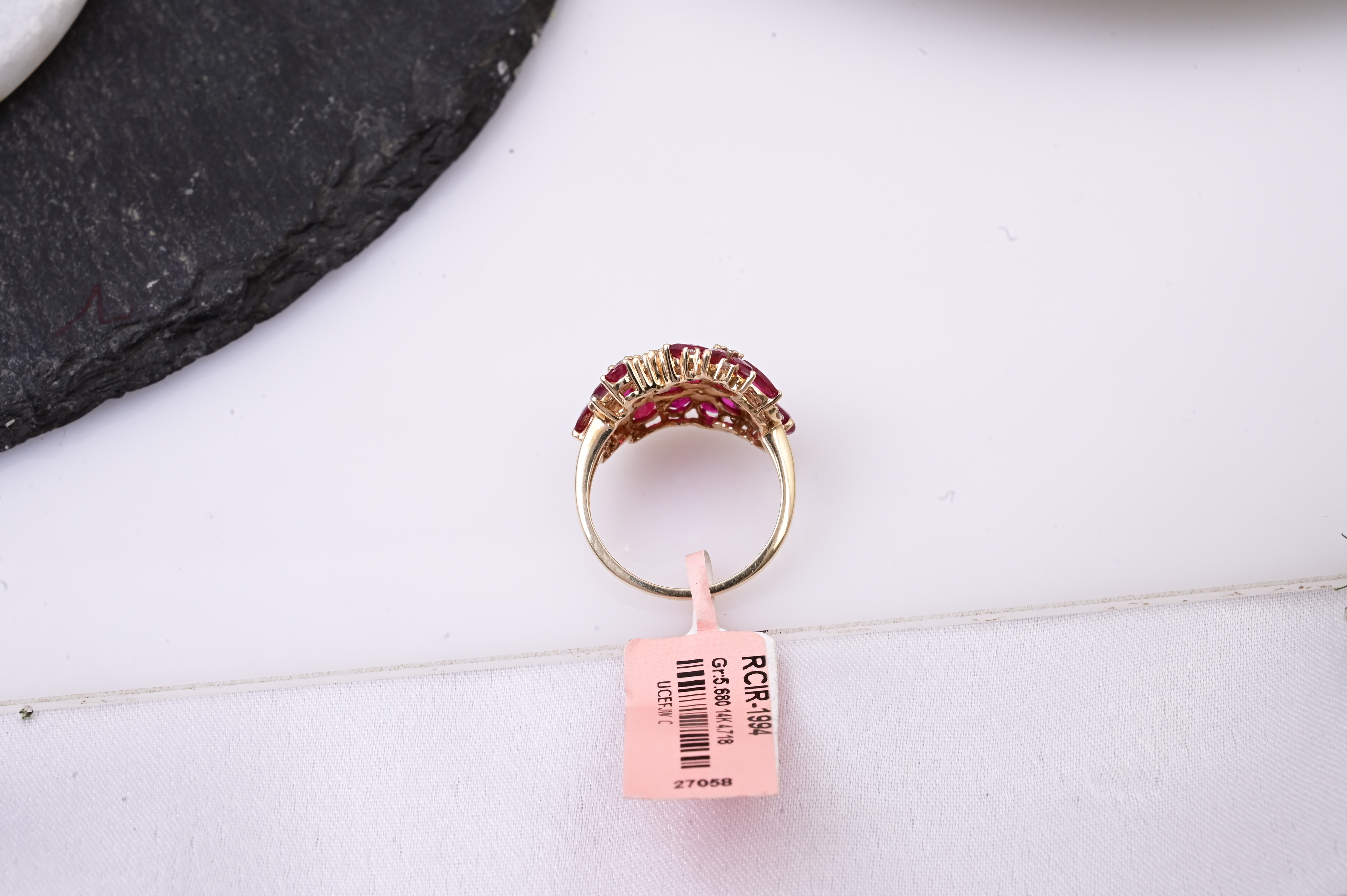 Ruby Blossom Bouquet Ring