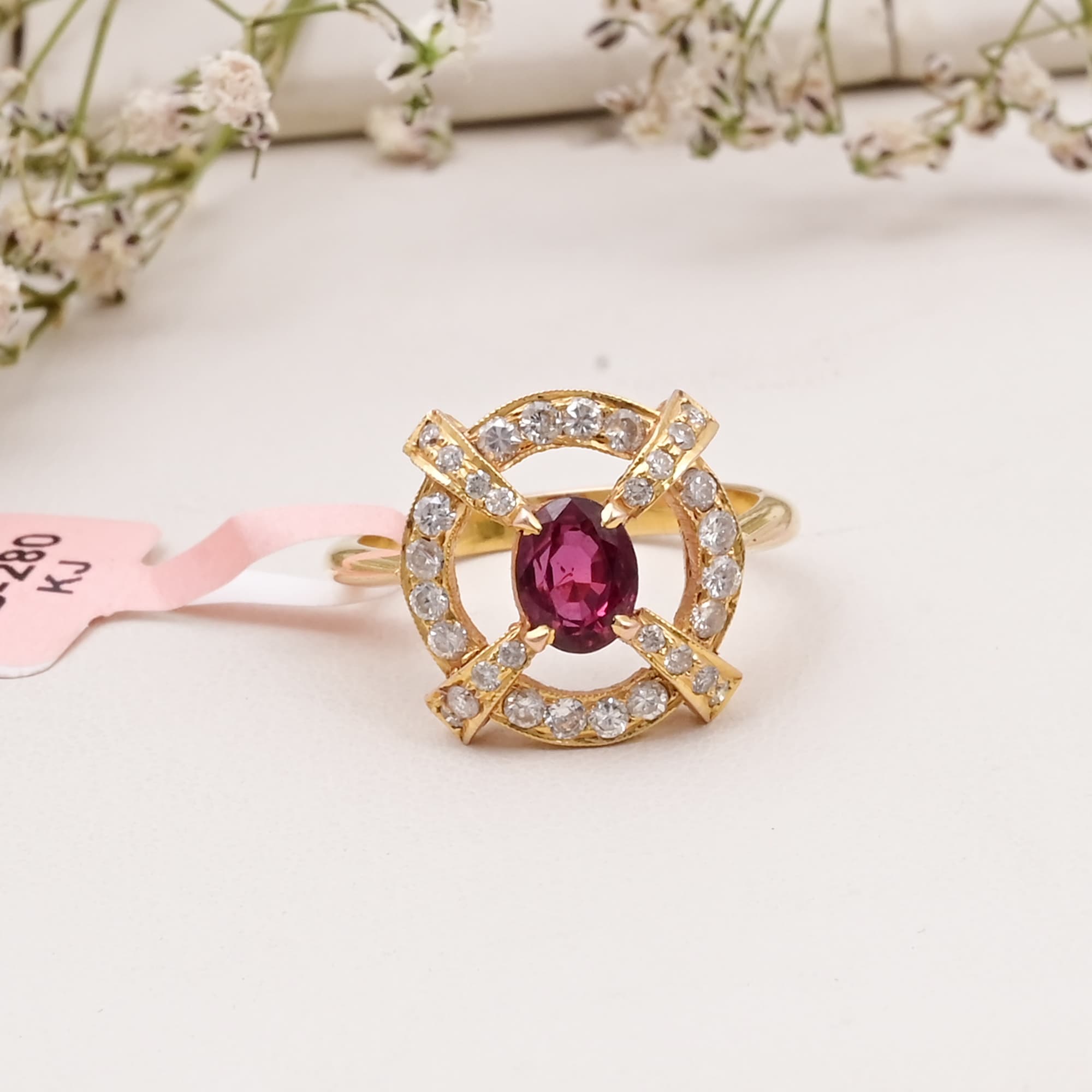 Ruby Eclipse Diamond Ring