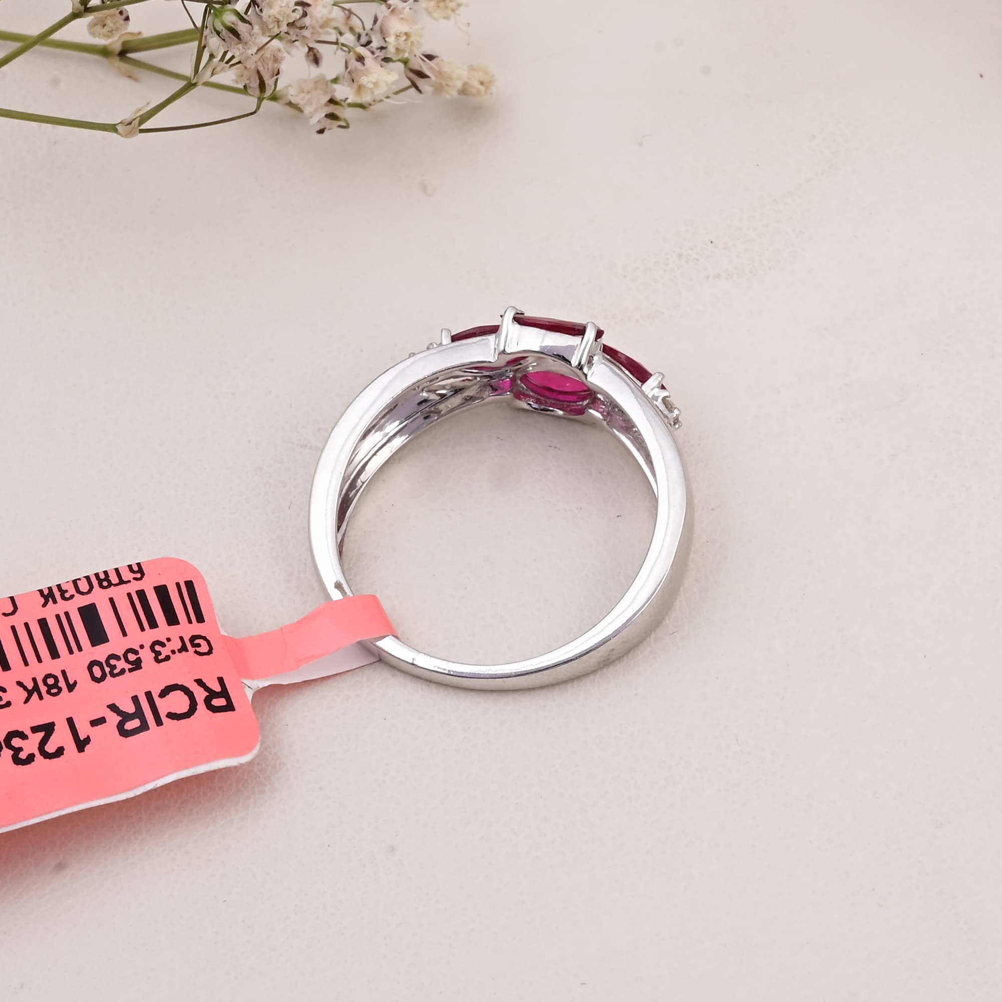 Ruby Blossom Cluster Ring