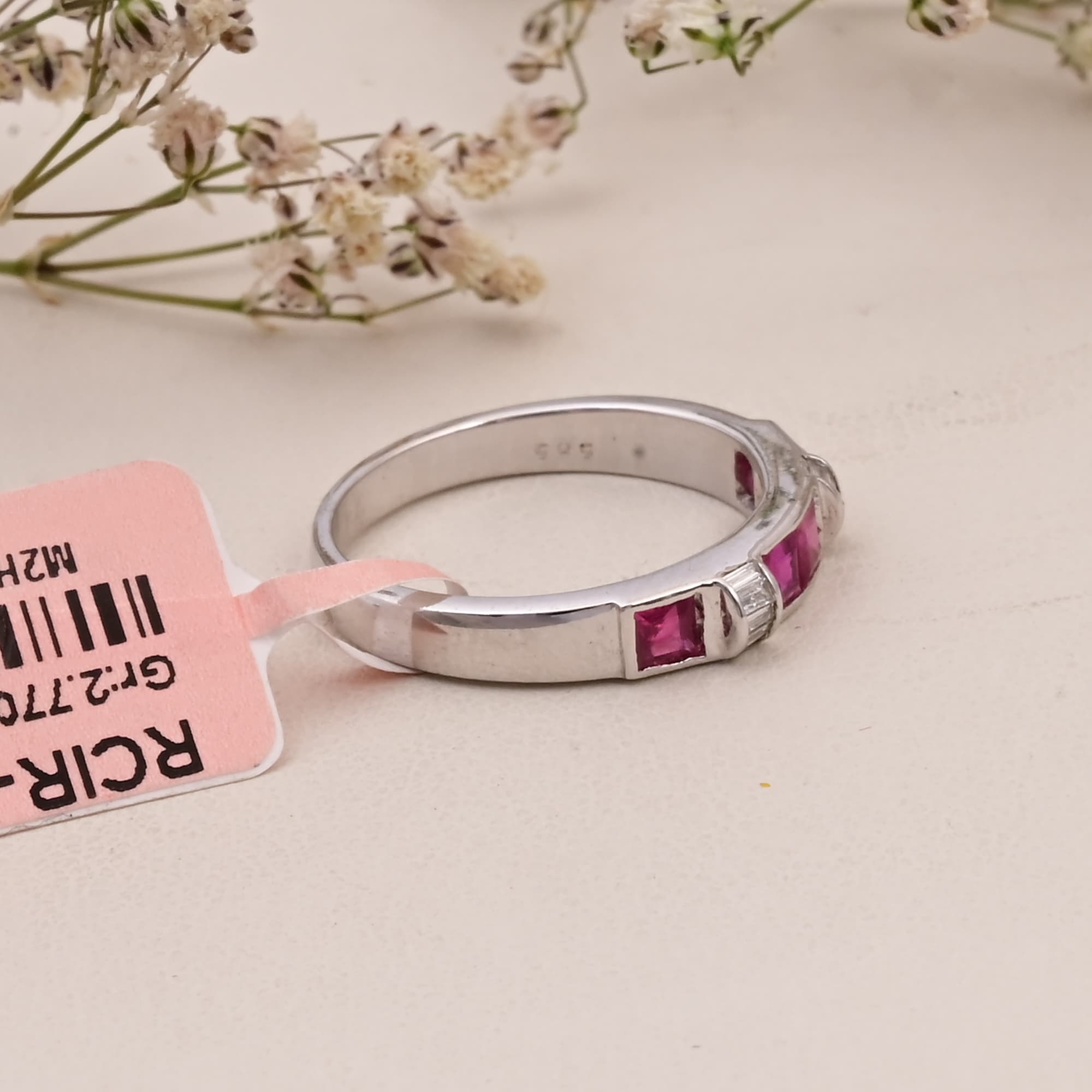 Ruby Channel Band Ring alternate view