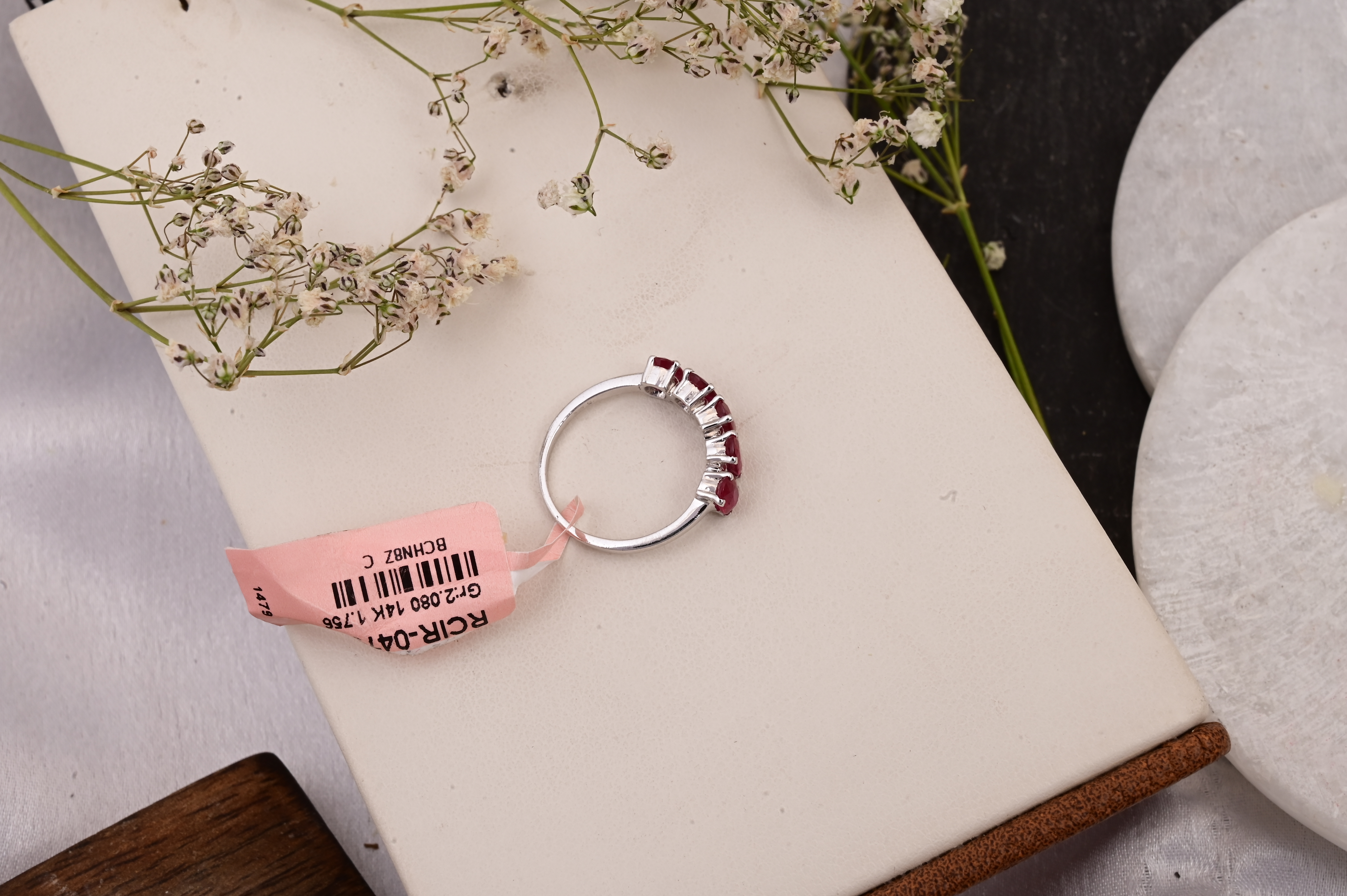Ruby Five-Stone Anniversary Ring
