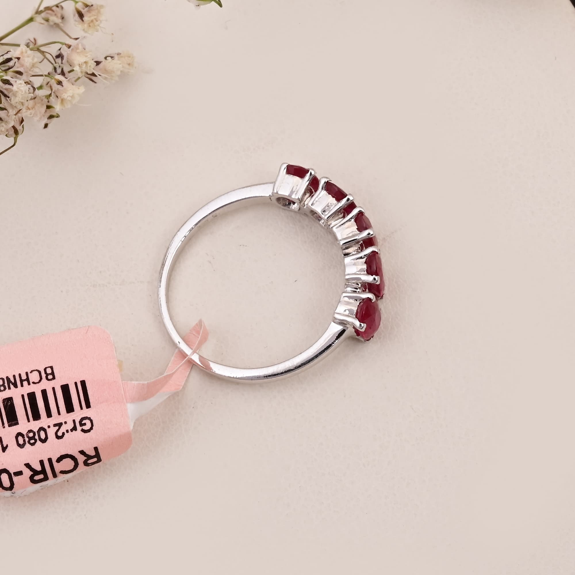 Ruby Five-Stone Anniversary Ring