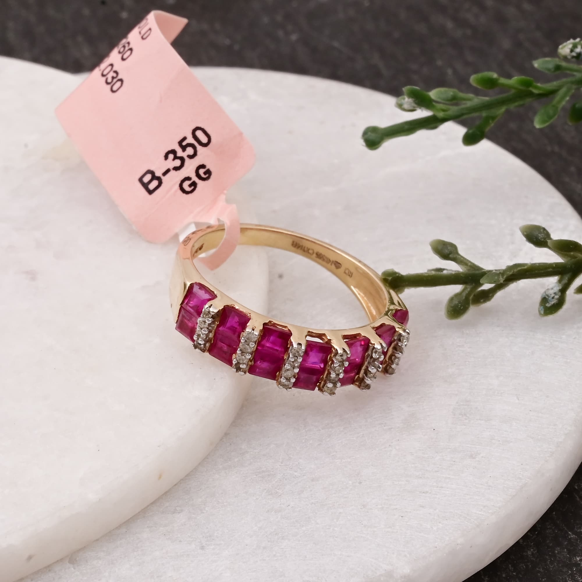 Ruby Princess Channel Band Ring