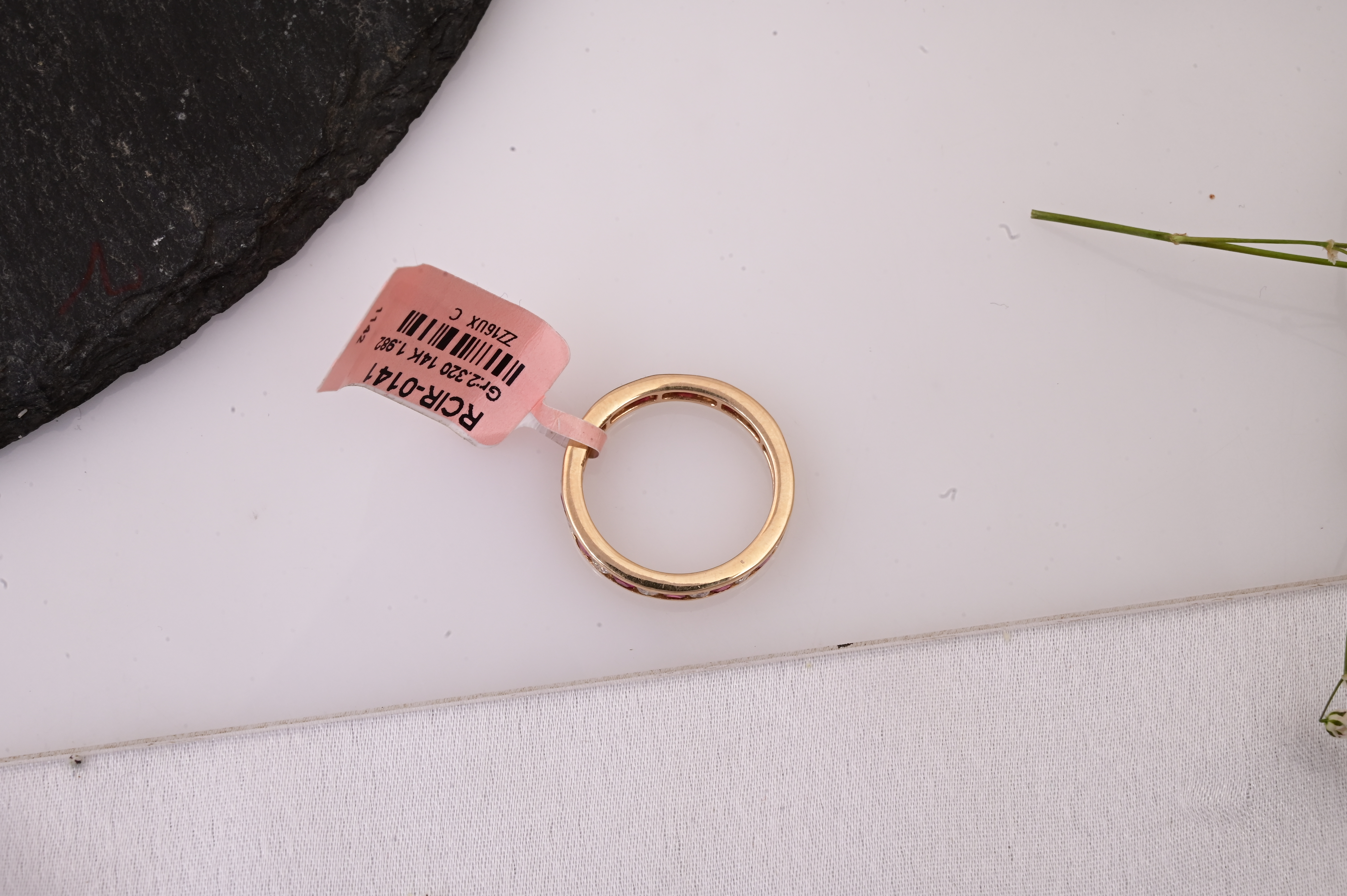 Ruby & Diamond Eternity Band
