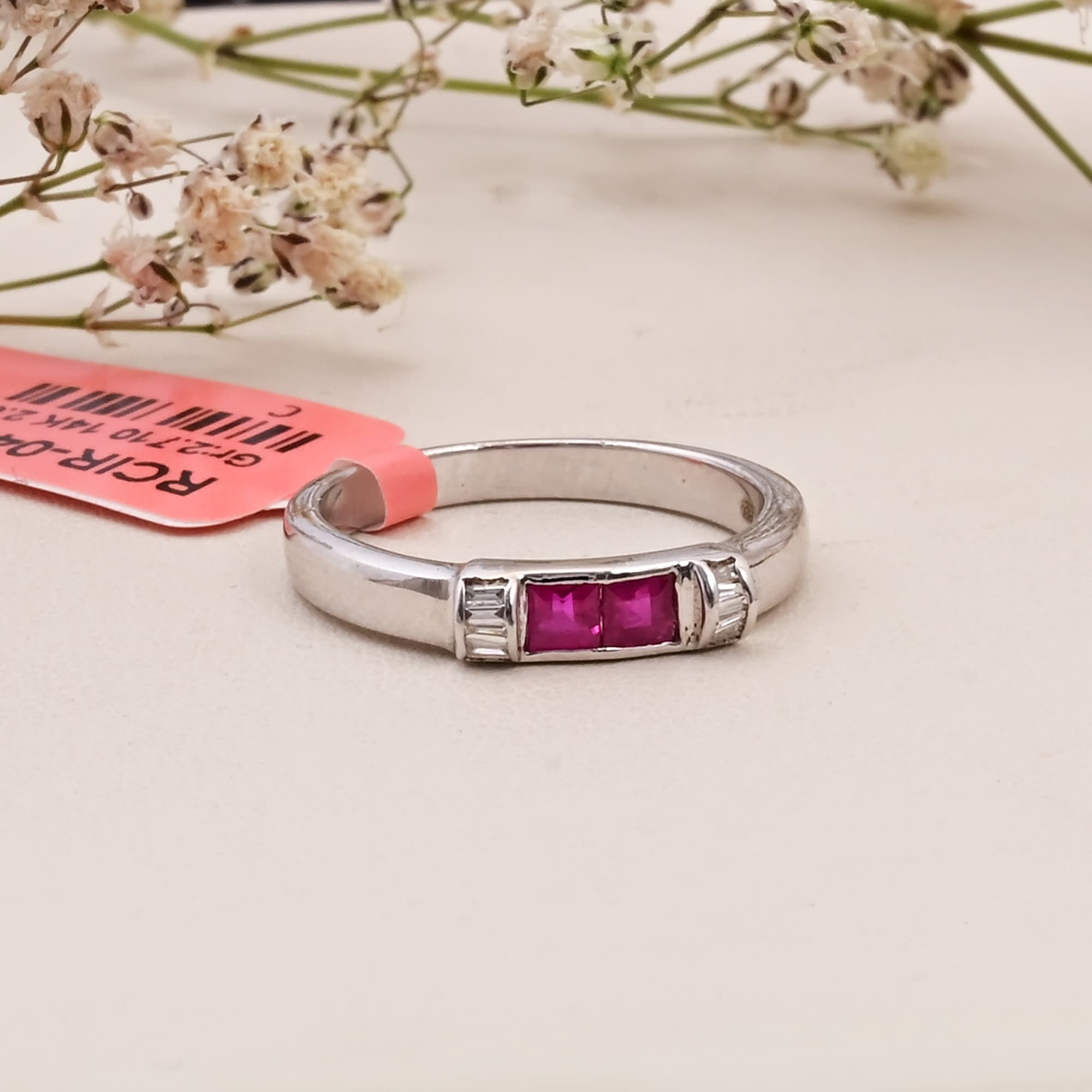 Ruby Duo Channel Ring