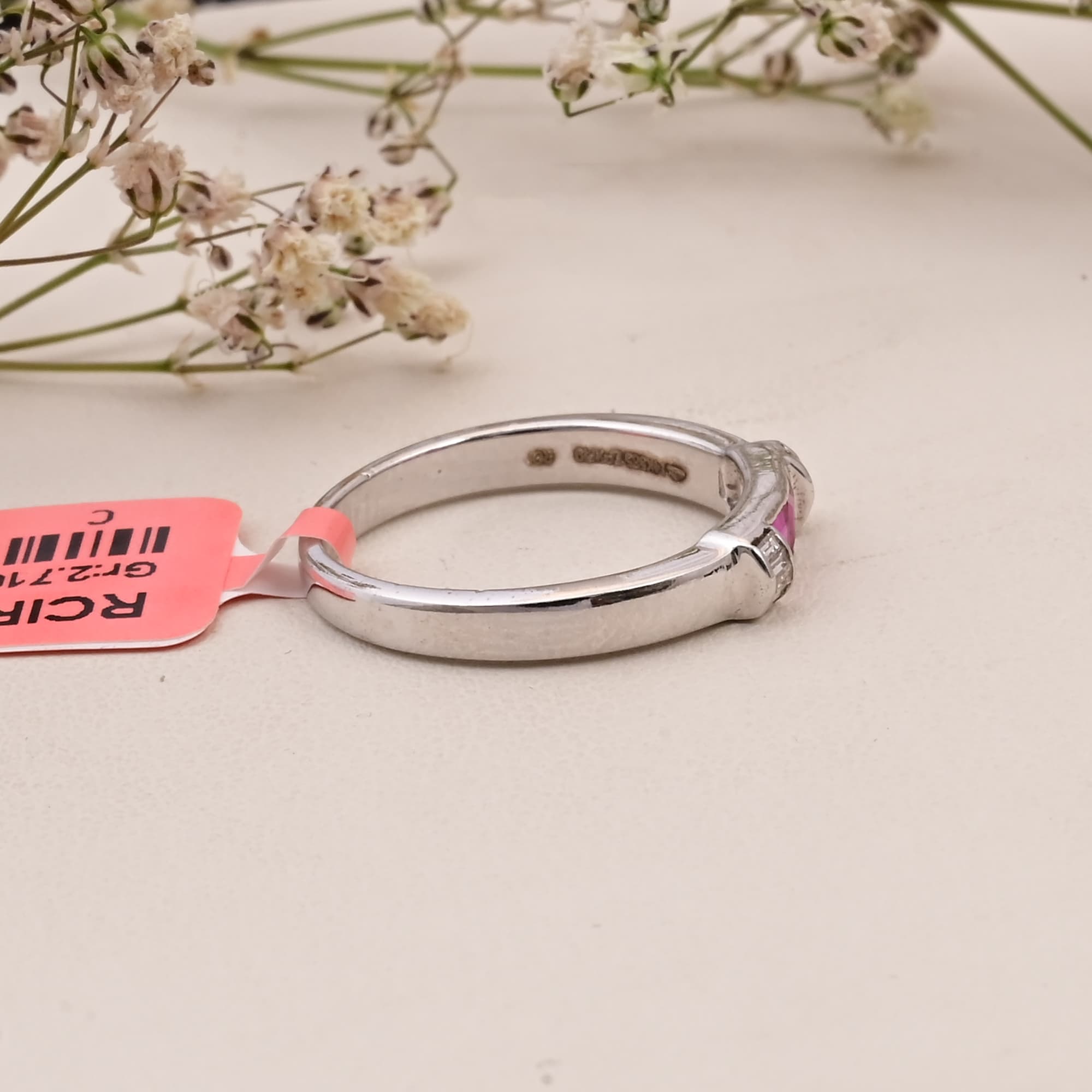 Ruby Duo Channel Ring alternate view