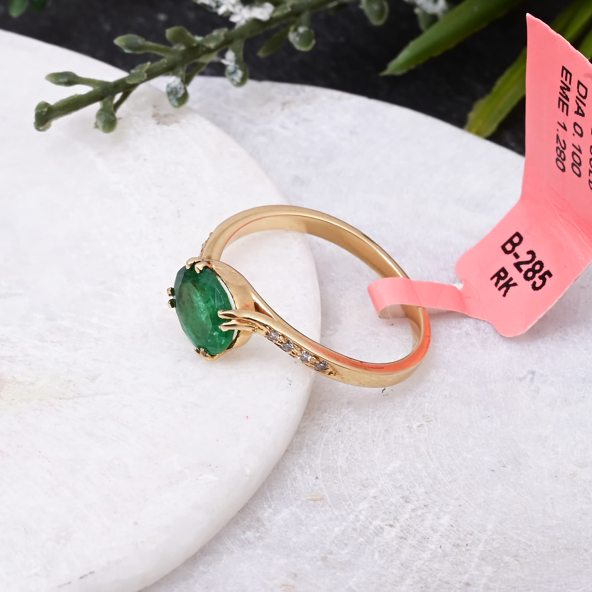 Grace Emerald Solitaire Ring