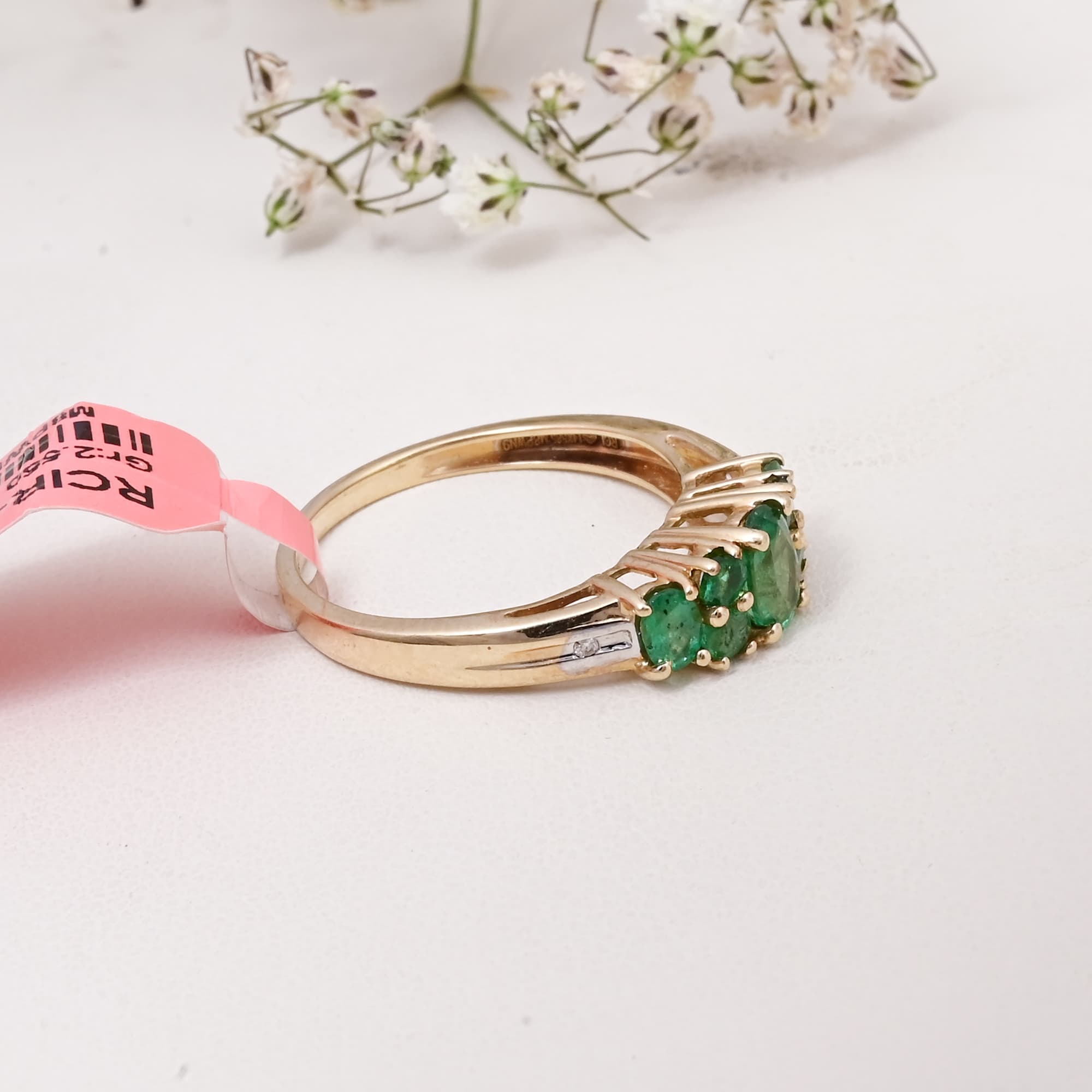 Emerald Harmony Five-Stone Ring alternate view
