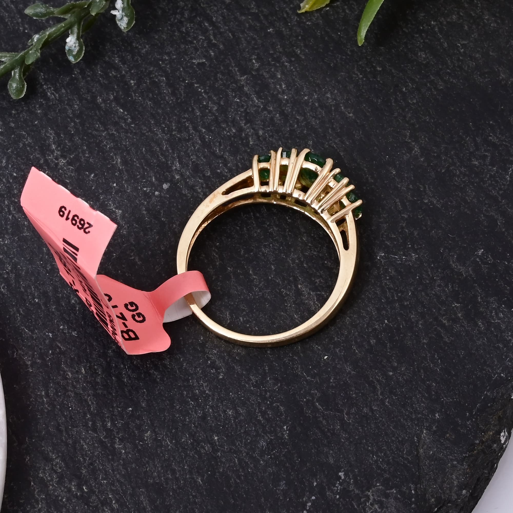 Emerald Harmony Five-Stone Ring