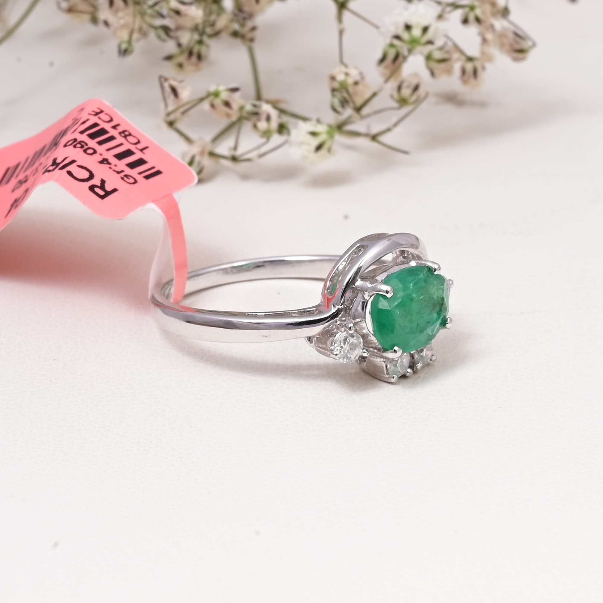 Emerald Grace Twist Ring alternate view