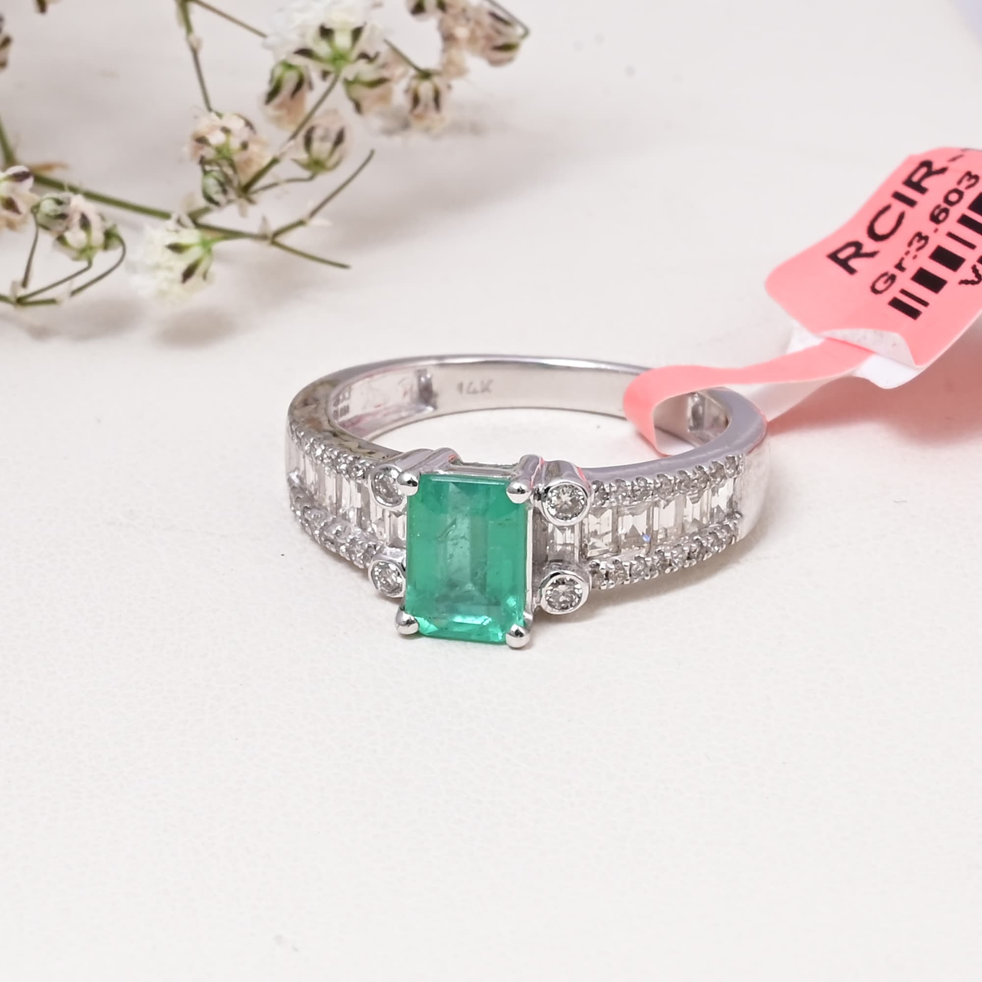 Emerald Royale Baguette Ring