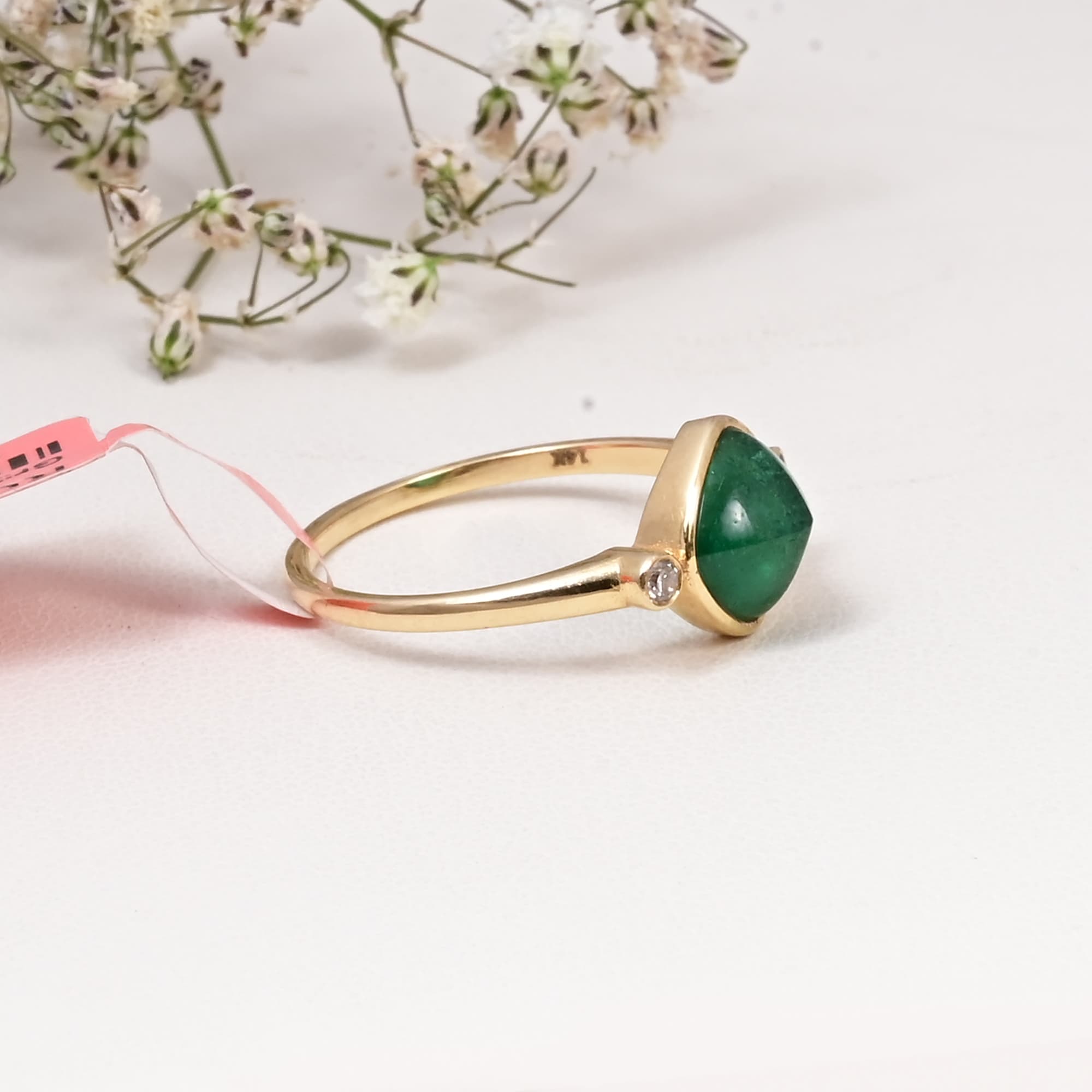 Emerald Whisper Solitaire Ring alternate view