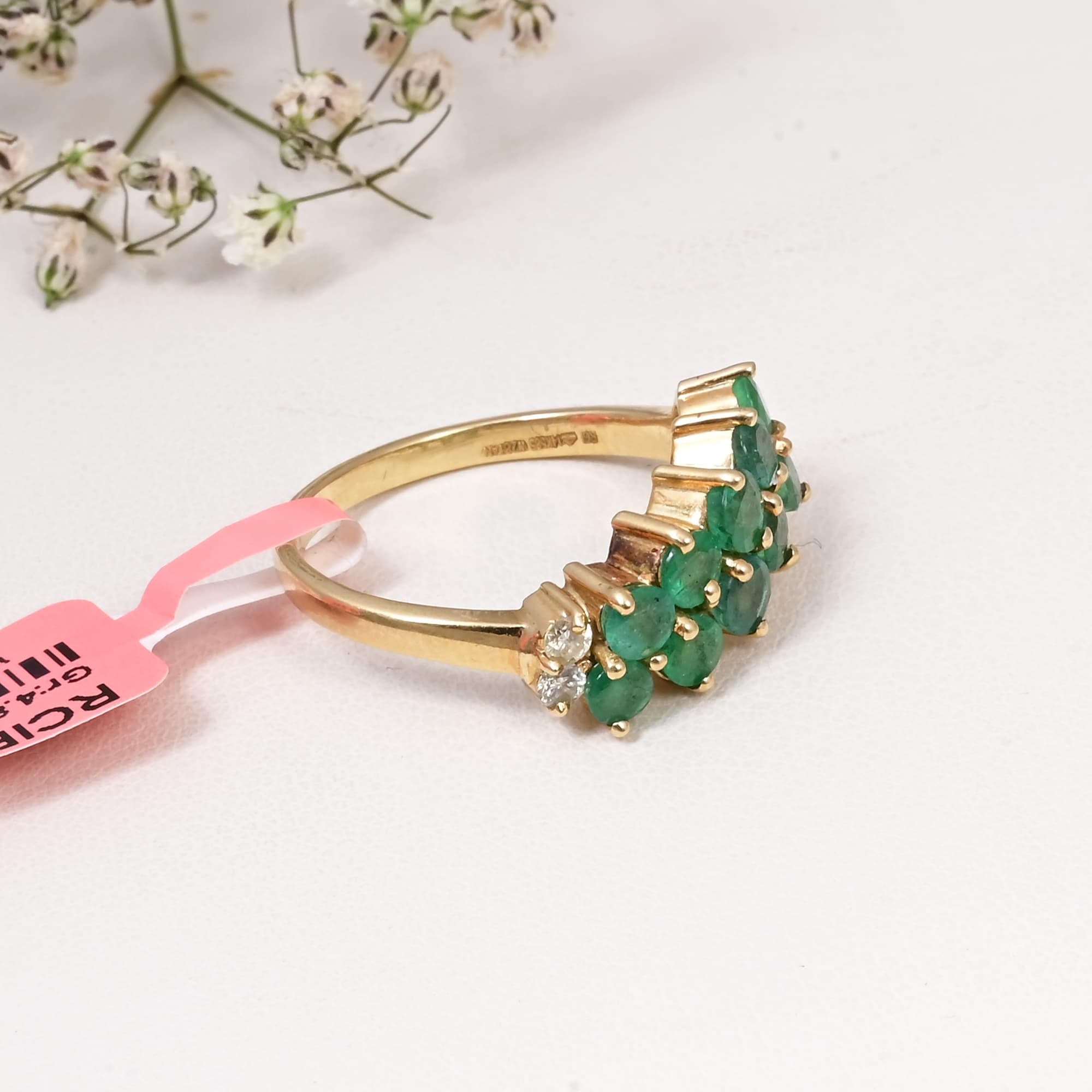 Emerald Garden Cluster Ring alternate view
