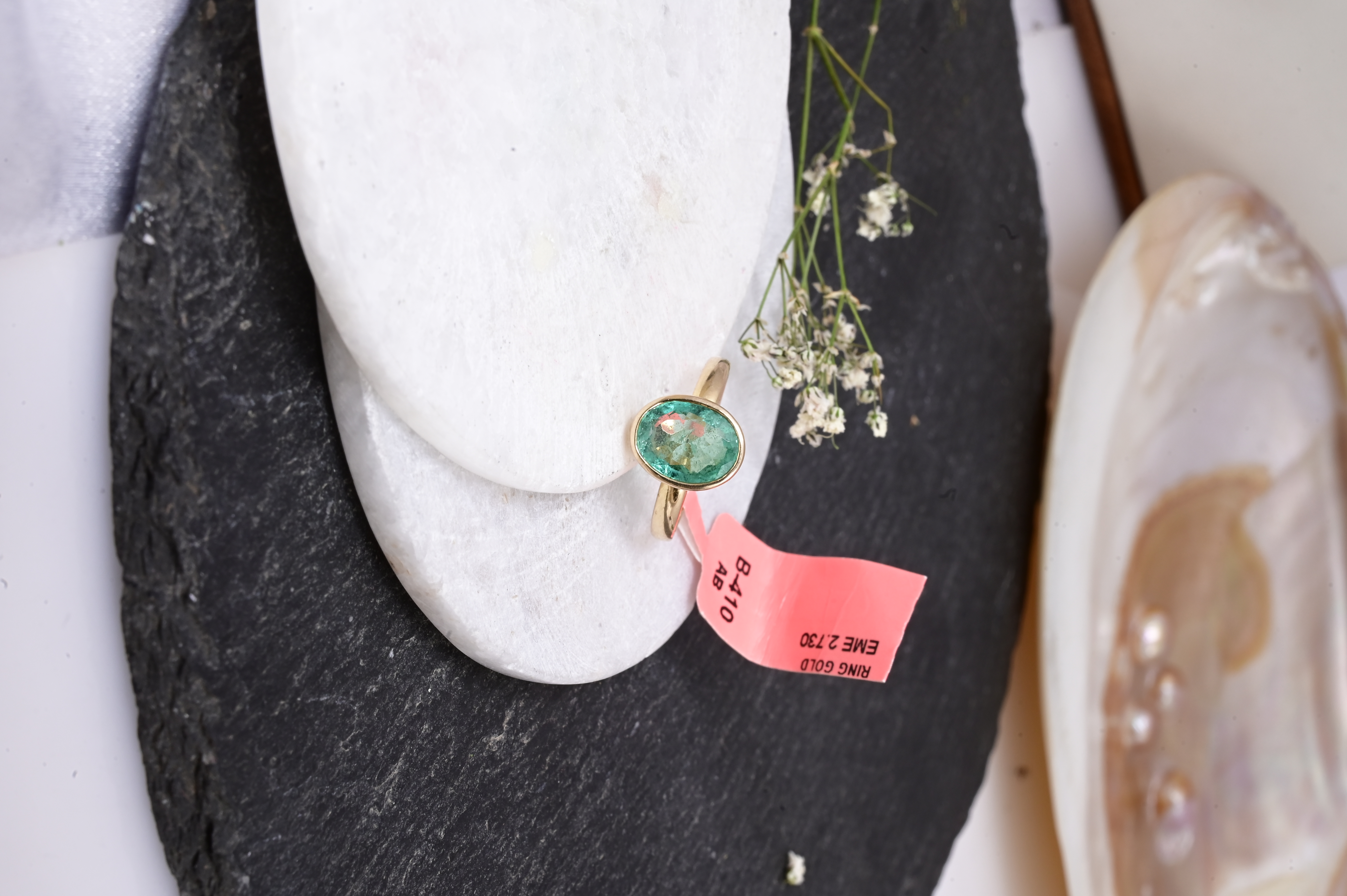 Verdant Bezel Emerald Solitaire Ring