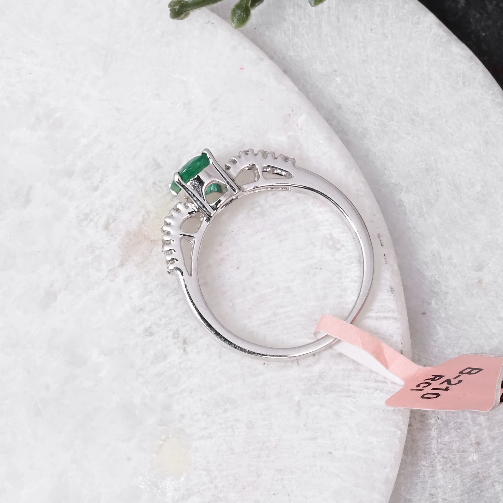Emerald Elegance Solitaire Ring